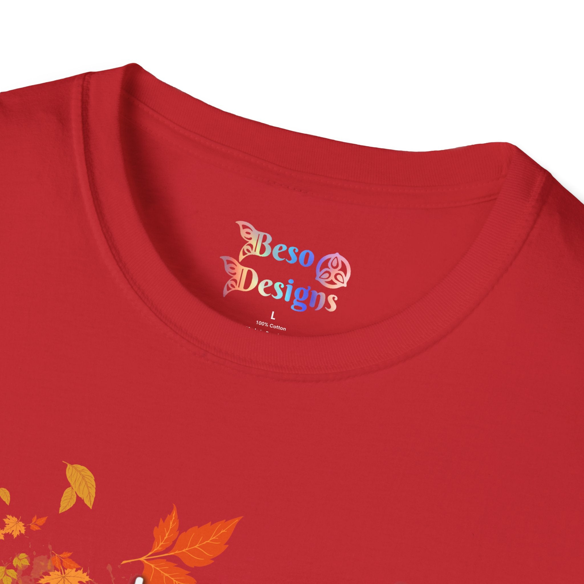 Autumn Vibes Unisex Softstyle T-Shirt, Fall Shirt, Pumpkin Tee, Seasonal Apparel, Comfortable Casual Wear, Perfect for Autumn Celebrations