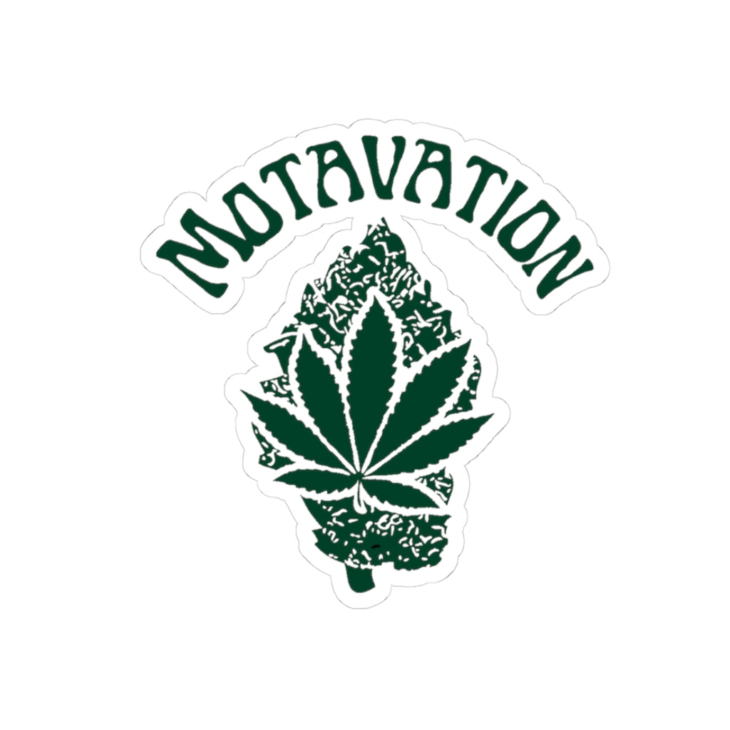 Sticker | Motavation Marijuana Leaf and Bud Design