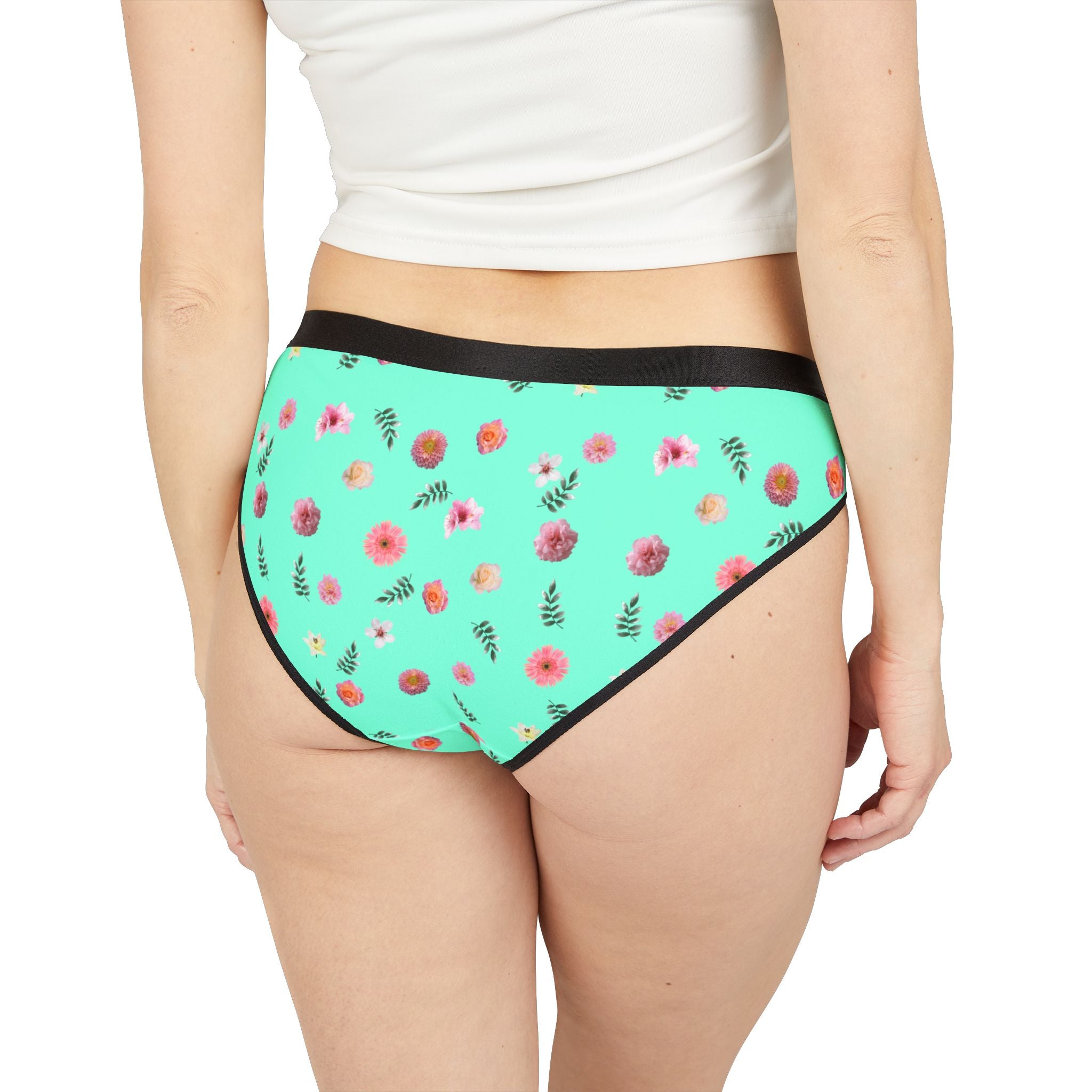 Floral Women's Underwear, Comfortable Briefs, All-Over Print Intimates, Cute Lingerie, Everyday Wear, Gift for Her