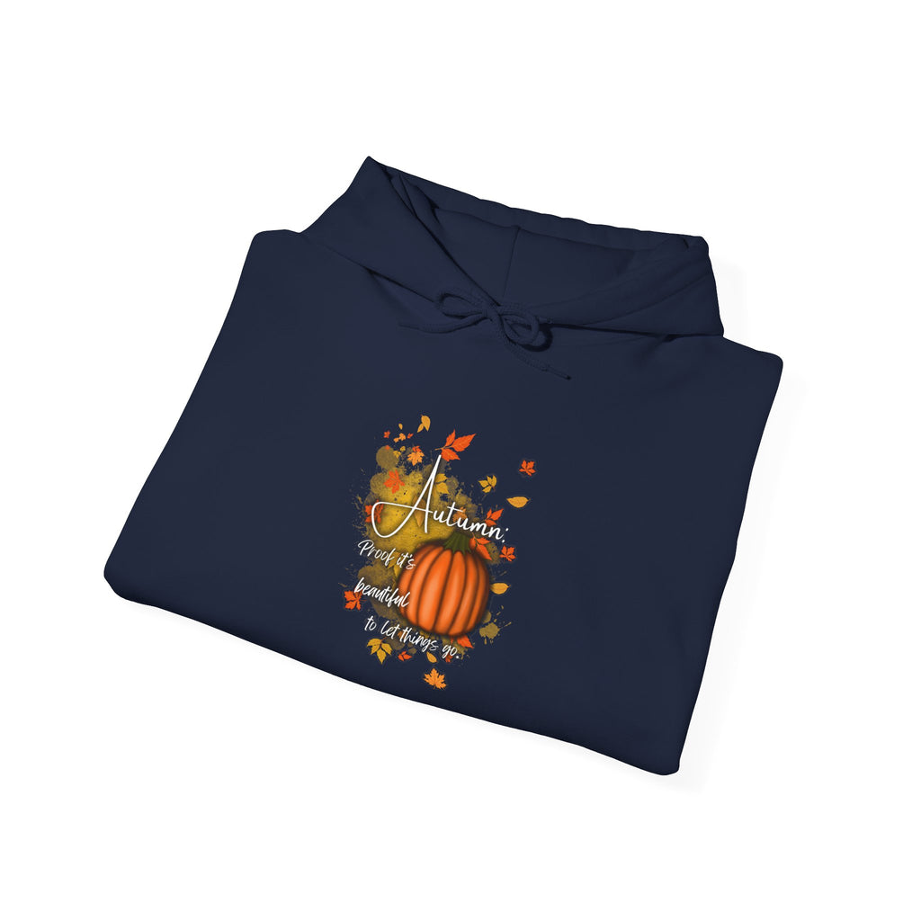 Autumn Pumpkin Sweatshirt - Cozy Fall Hoodie, Unisex Hooded Sweatshirt, Perfect for Halloween, Thanksgiving, Gift for Him and Her