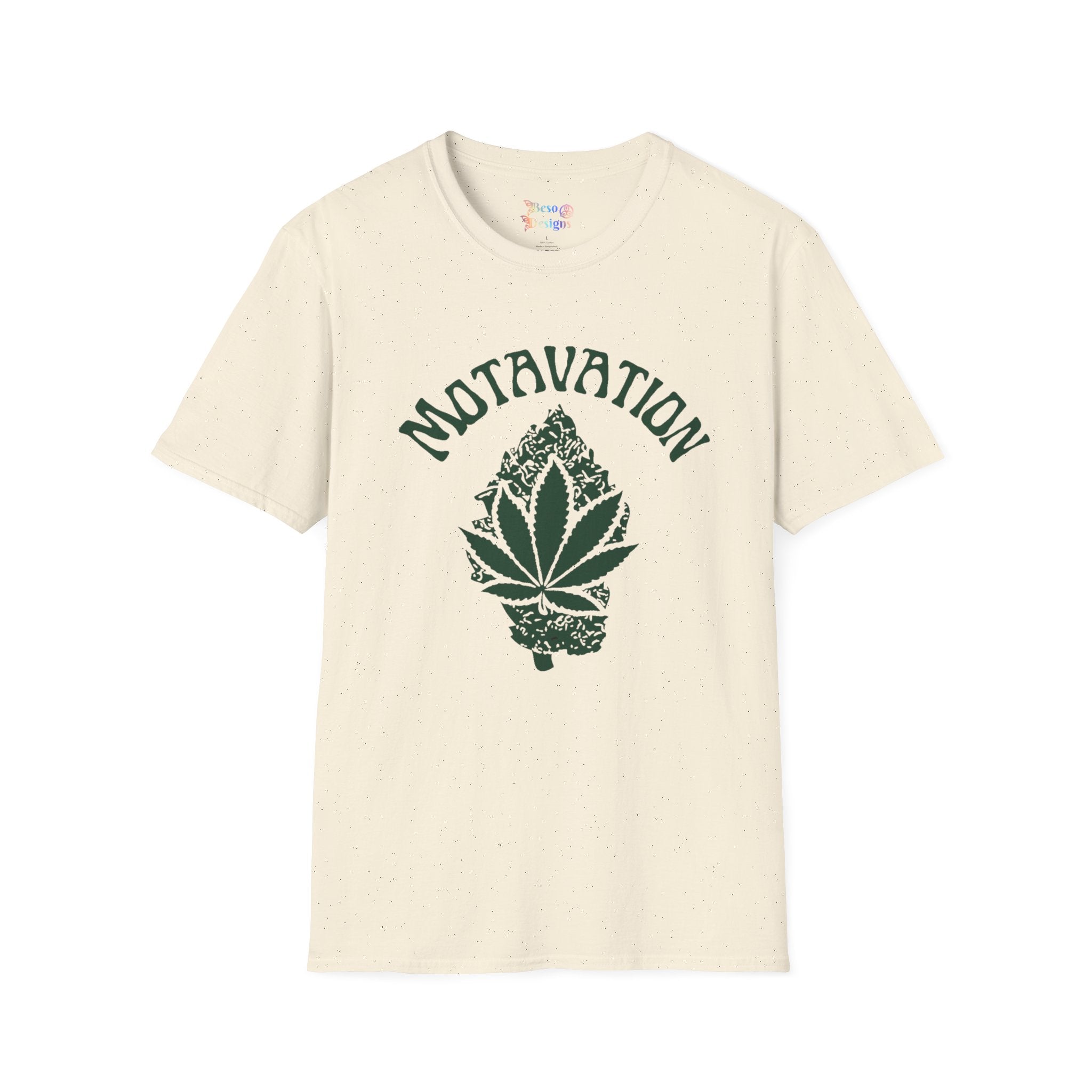 Marijuana Leaf and Bud Unisex T-Shirt - Motavation Design