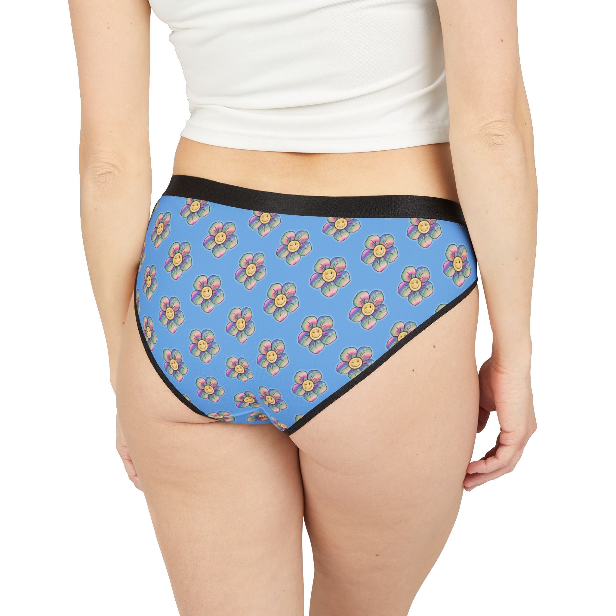 Floral Print Women's Underwear, Cute Intimates, AOP Briefs, Comfortable Lingerie, Perfect Gift for Her