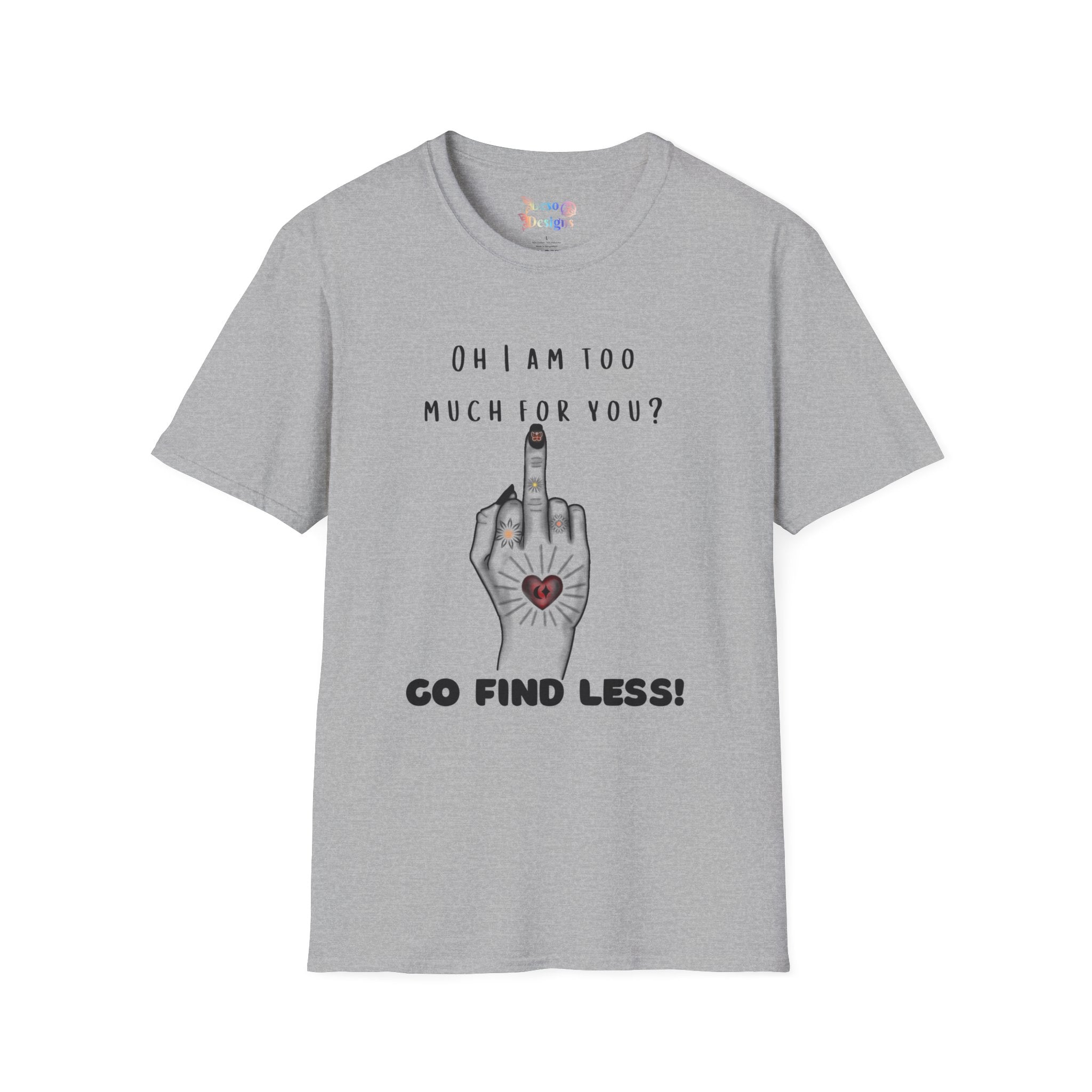 Graphic T-Shirt Middle Finger Tattoo Design