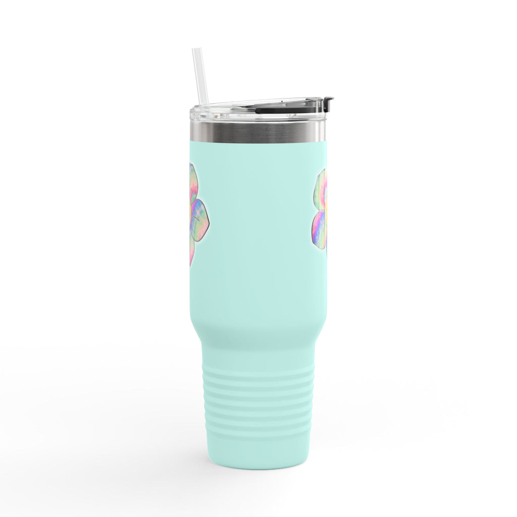 Vibrant Flower Insulated Travel Mug, 40oz - Colorful Drinkware for Road Trips, Picnics, Summer Gatherings, Gifts for Nature Lovers, [...]