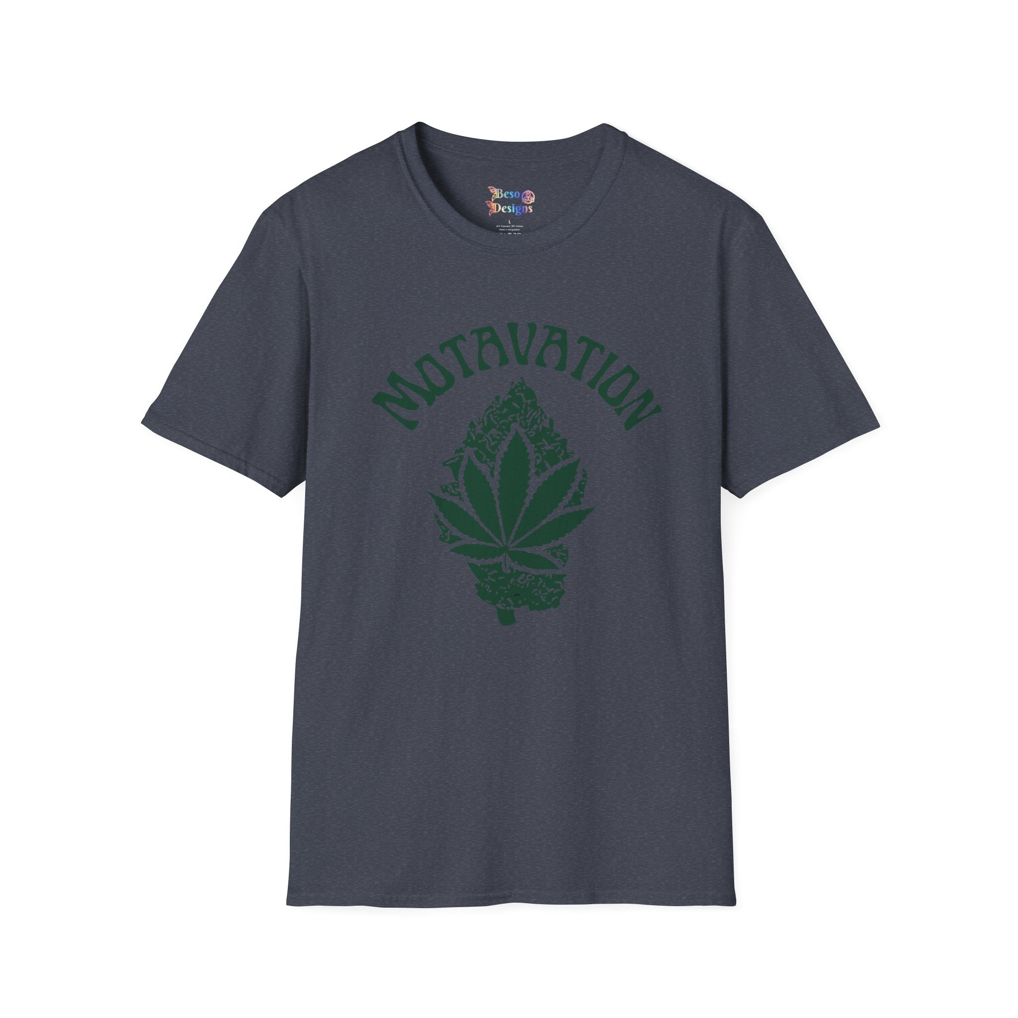 Marijuana Leaf and Bud Unisex T-Shirt - Motavation Design