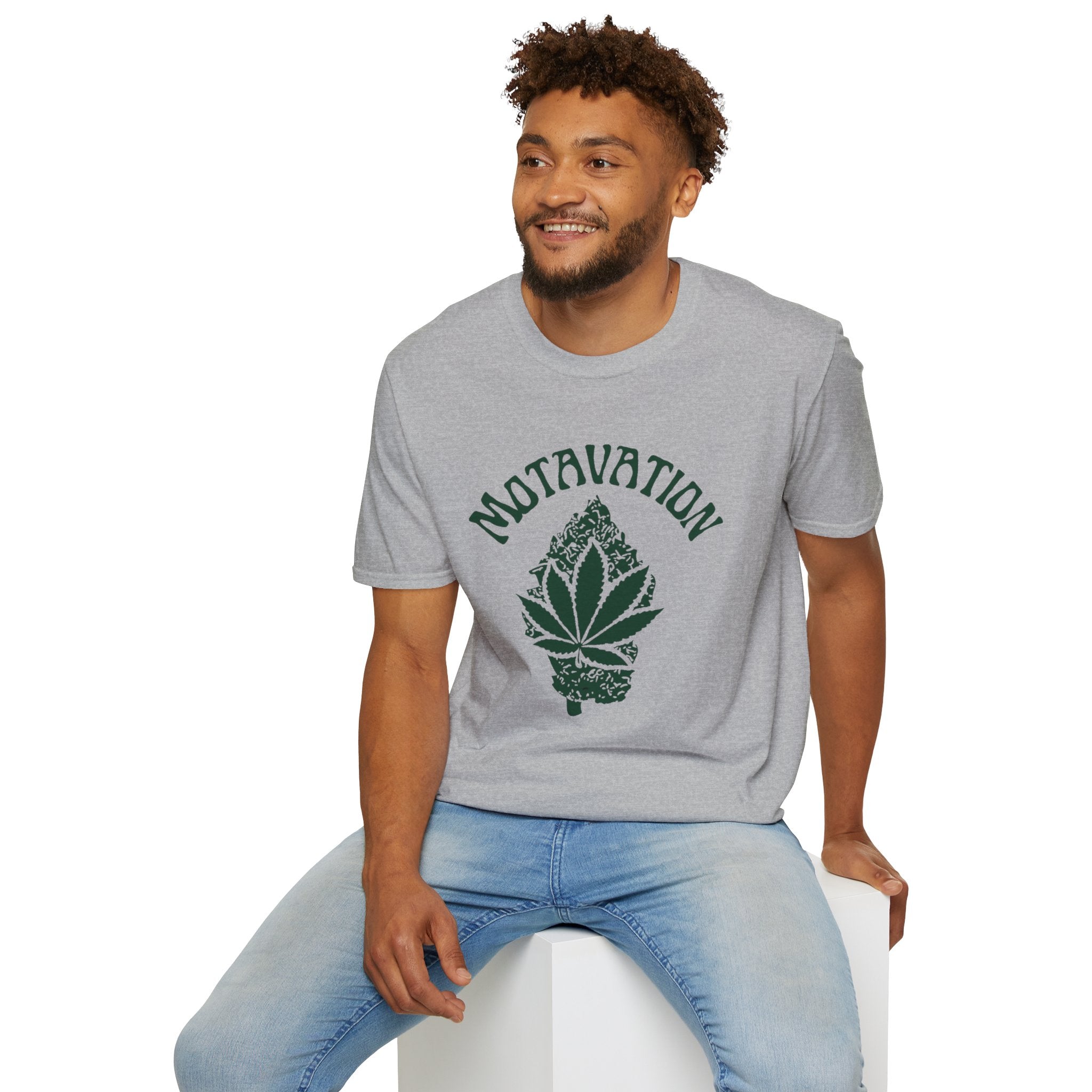 Marijuana Leaf and Bud Unisex T-Shirt - Motavation Design
