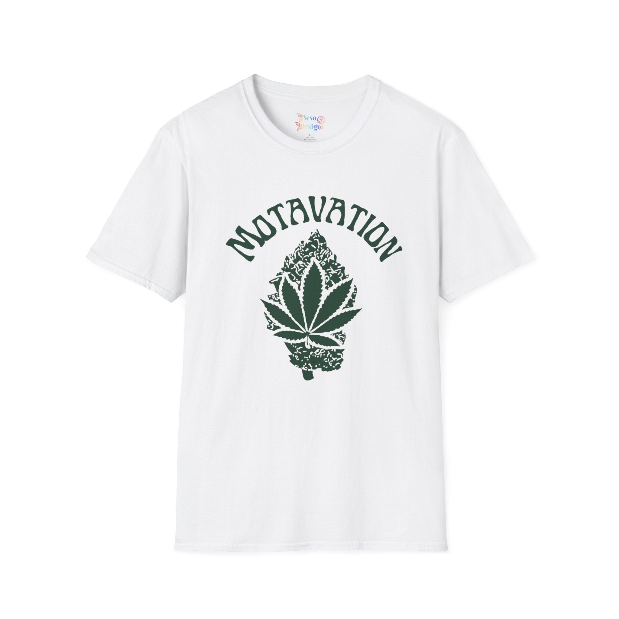 Marijuana Leaf and Bud Unisex T-Shirt - Motavation Design