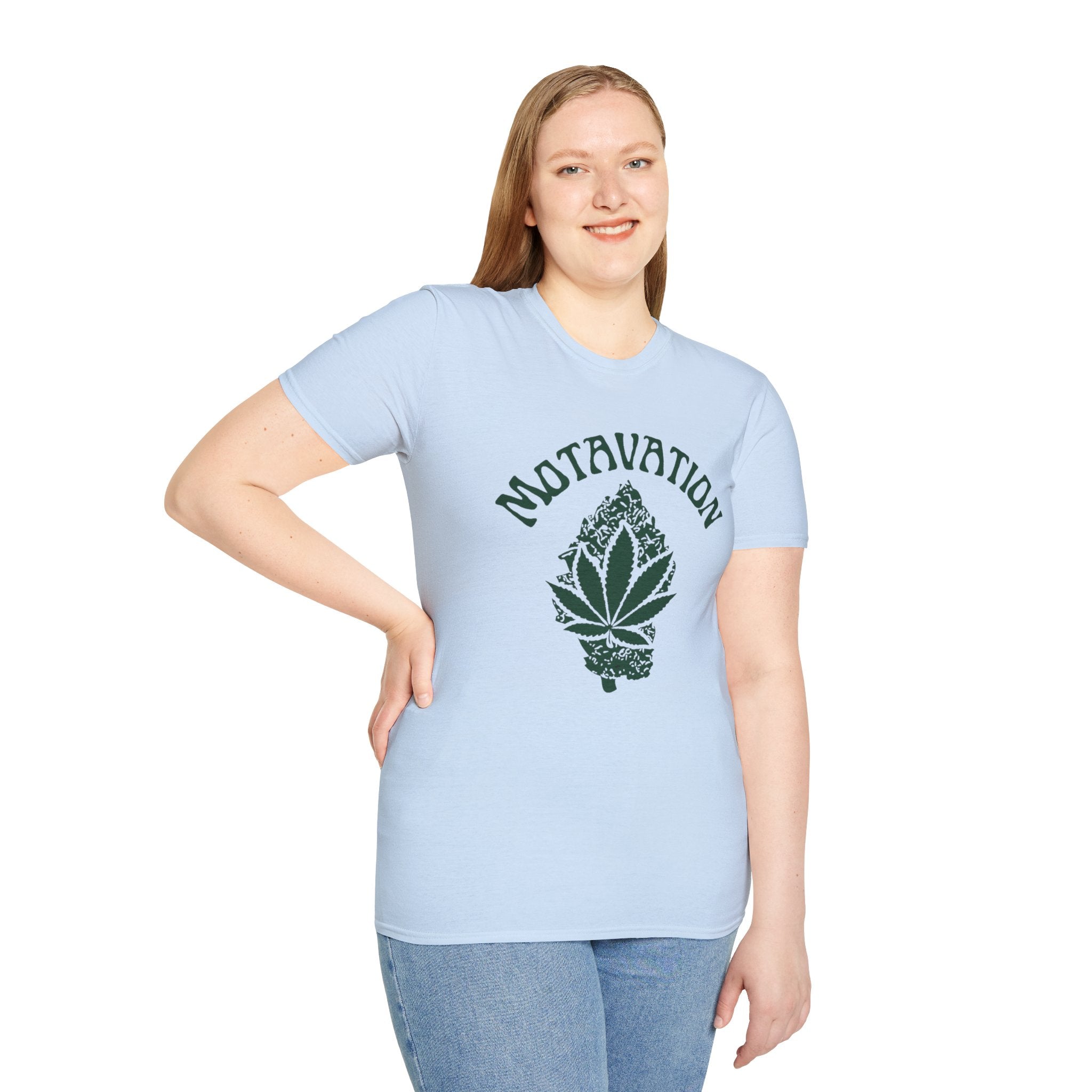 Marijuana Leaf and Bud Unisex T-Shirt - Motavation Design