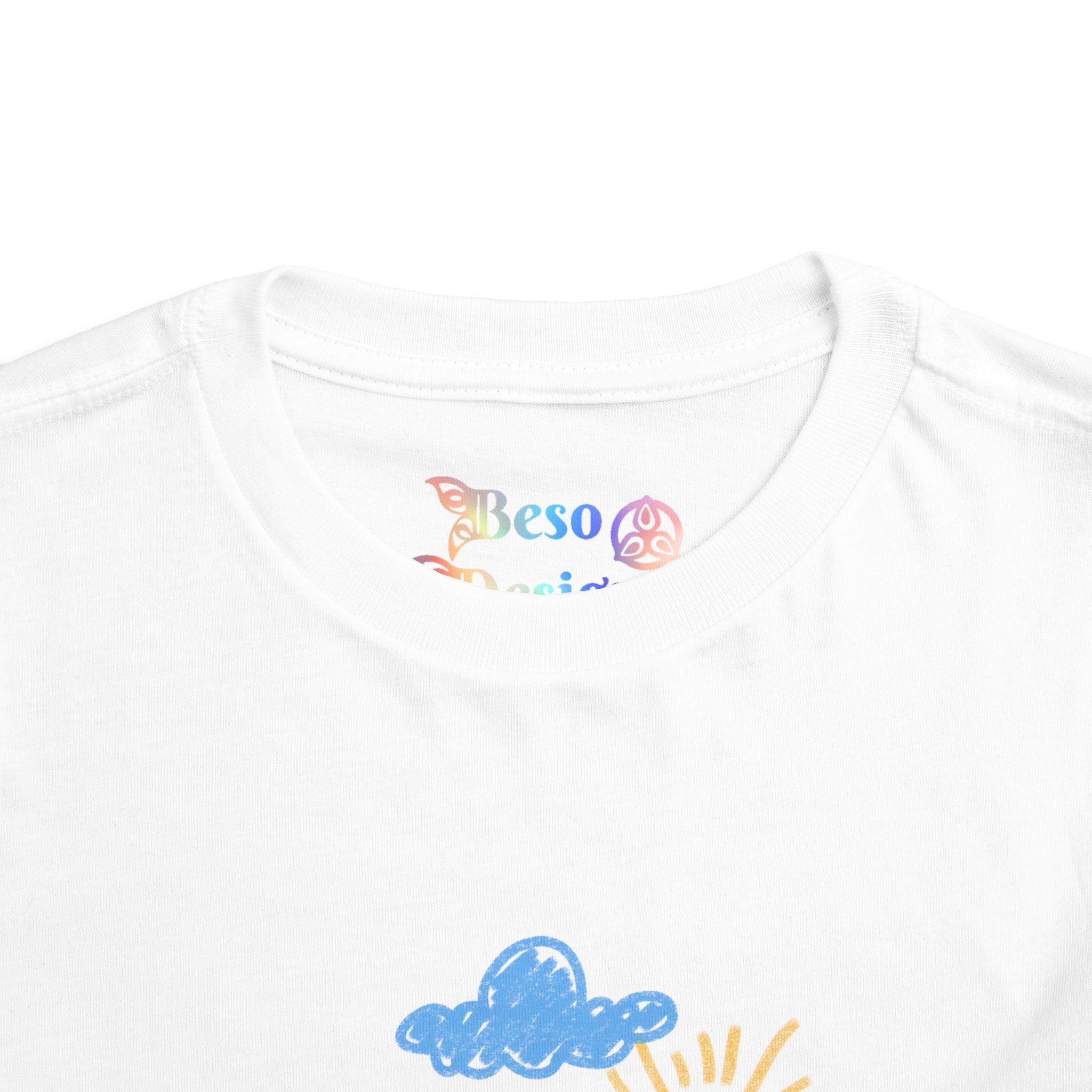 Toddler T-Shirt Cat Outside Crayon Drawing