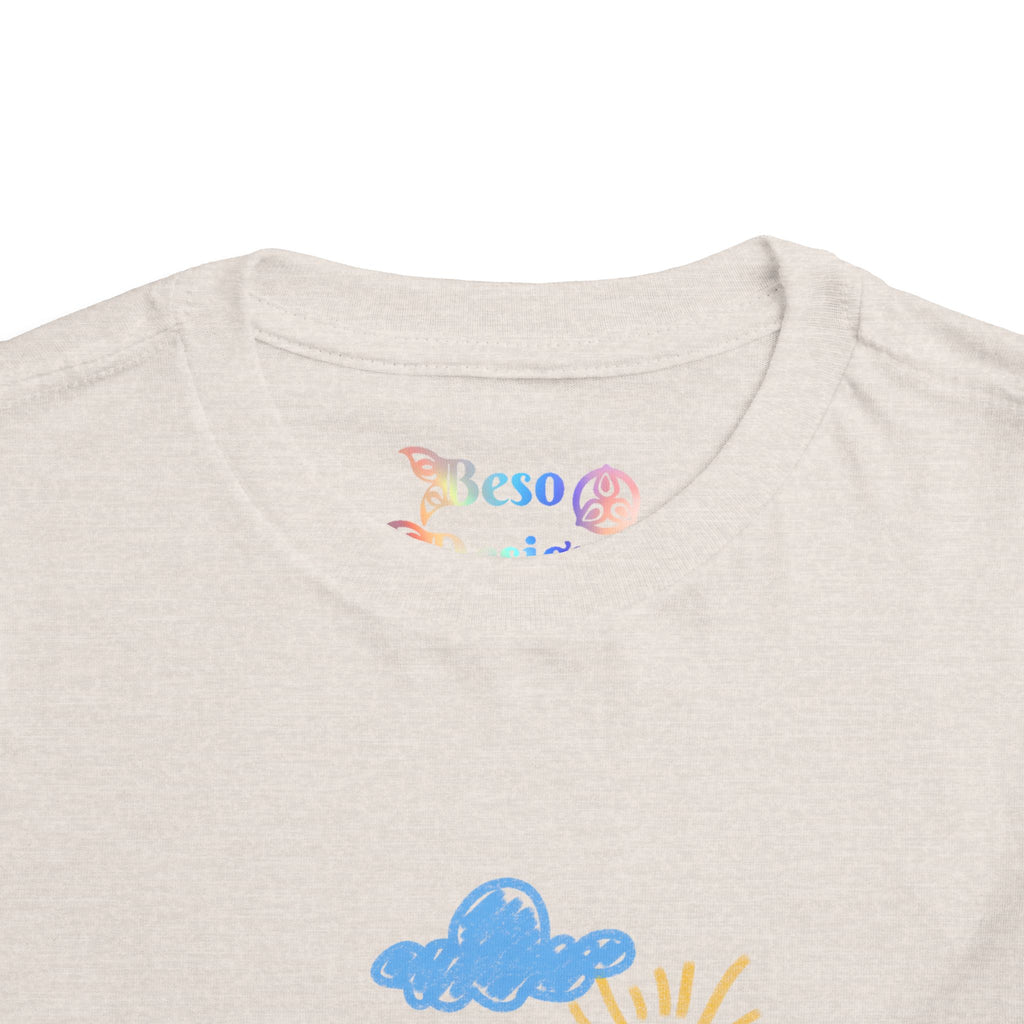 Toddler T-Shirt Cat Outside Crayon Drawing