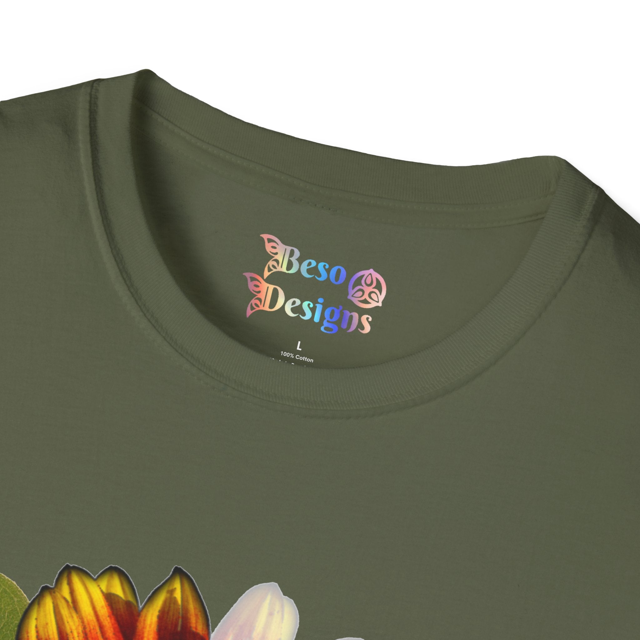 Sunflower Unisex T-Shirt - 'Why be a rose' Design