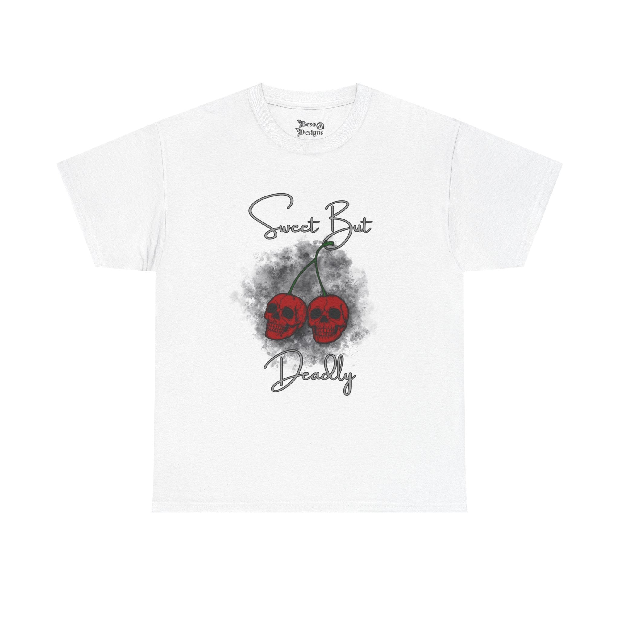 Skull Cherries Tee — "sweet but deadly" Graphic T-Shirt