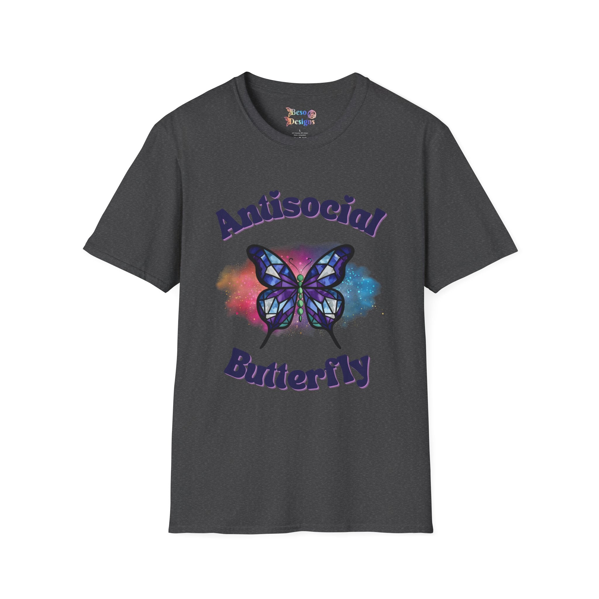 Butterfly Unisex T-Shirt - Antisocial Design