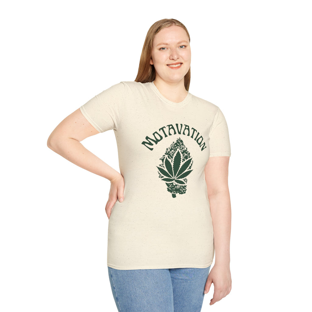Marijuana Leaf and Bud Unisex T-Shirt - Motavation Design