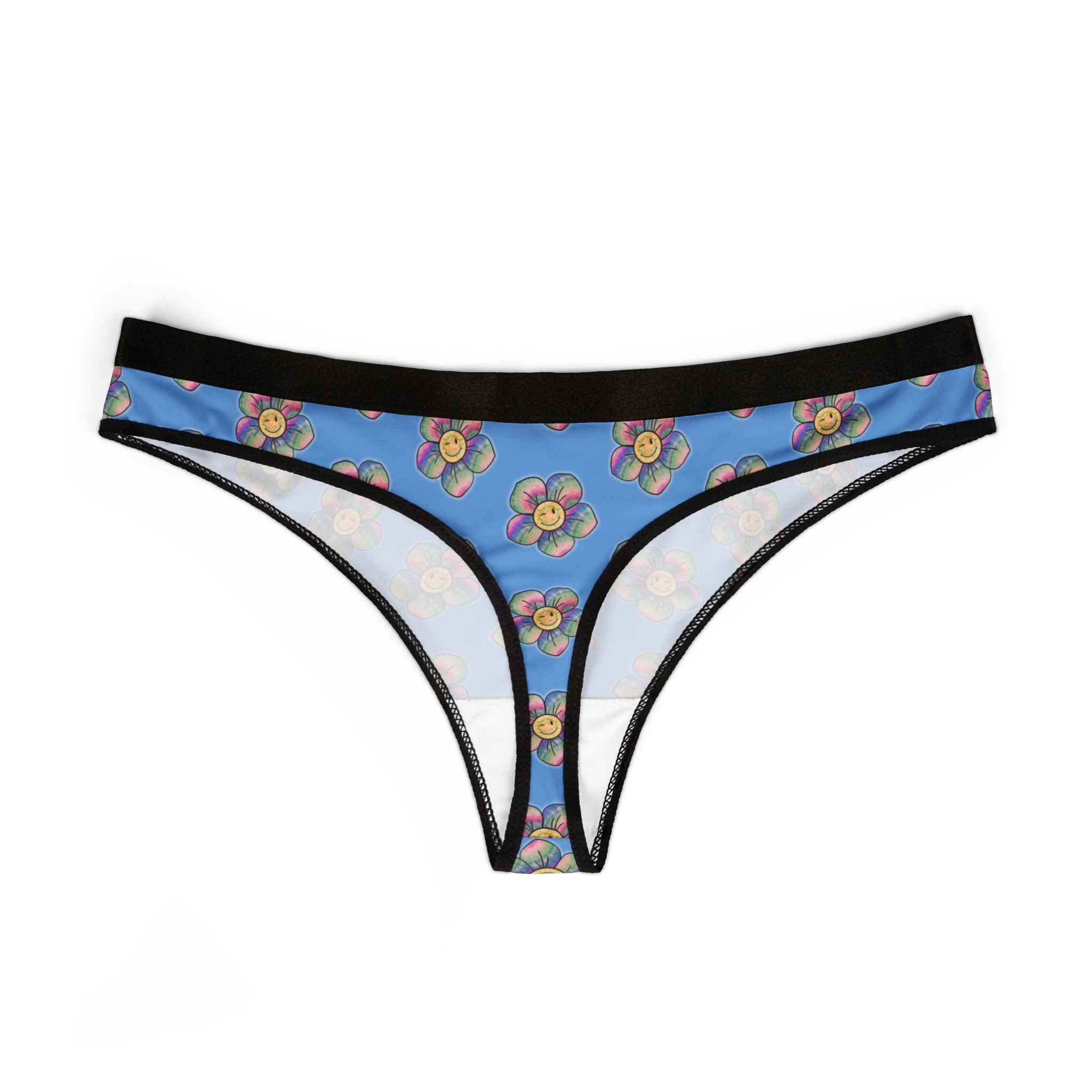 Floral Women's Thongs | Comfortable Lingerie, Gift for Her, Everyday Wear, Vacation Essentials, Spring Fashion