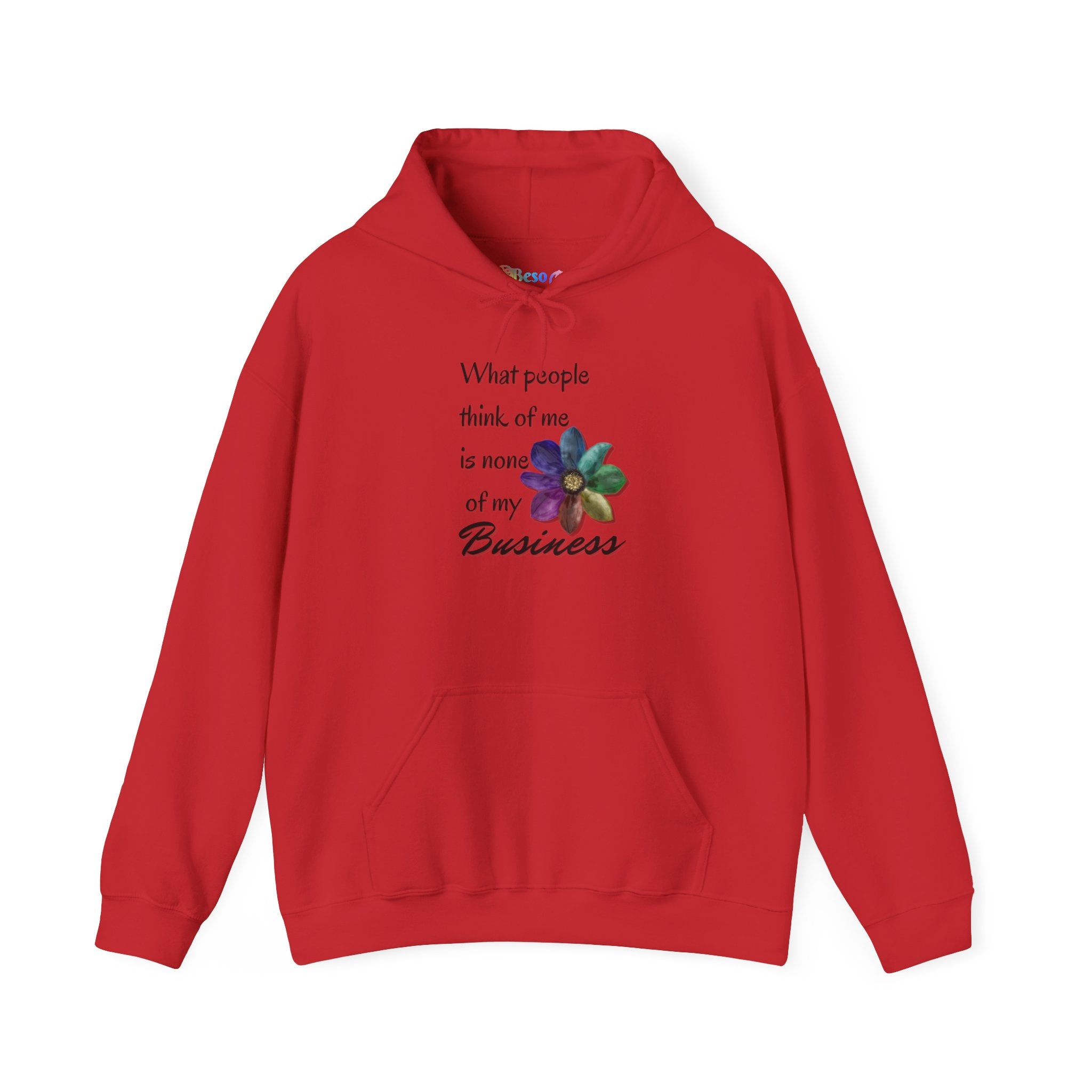 Hooded Sweatshirt - Rainbow Flower Design - Unisex Heavy Blend™