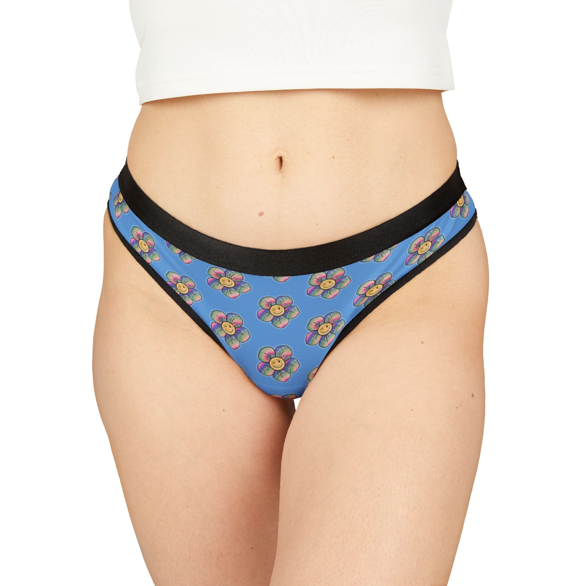 Floral Women's Thongs | Comfortable Lingerie, Gift for Her, Everyday Wear, Vacation Essentials, Spring Fashion