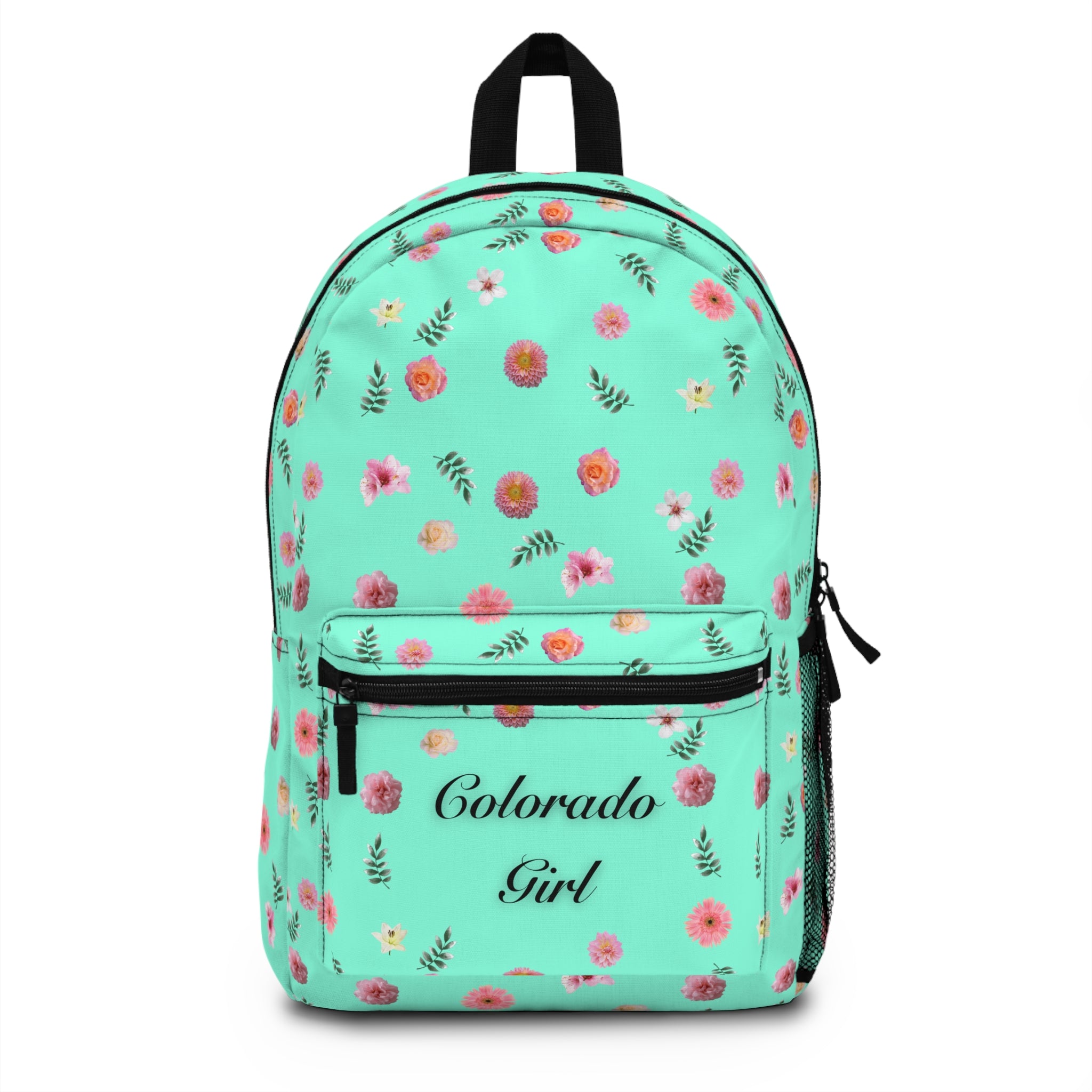 Floral Colorado Girl Backpack, Trendy School Bag, Travel Backpack, Gift for Her, Floral Accessories, Stylish Rucksack