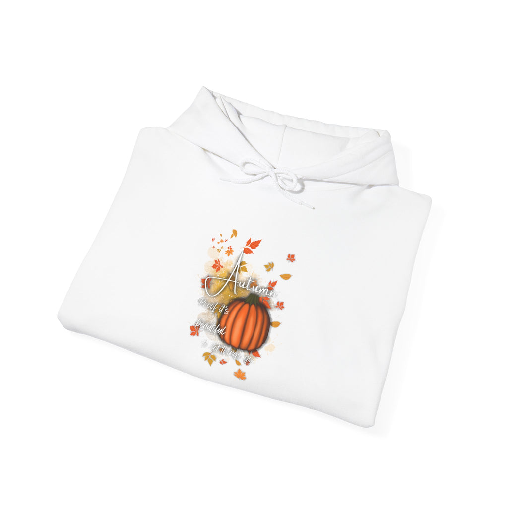 Autumn Pumpkin Sweatshirt - Cozy Fall Hoodie, Unisex Hooded Sweatshirt, Perfect for Halloween, Thanksgiving, Gift for Him and Her