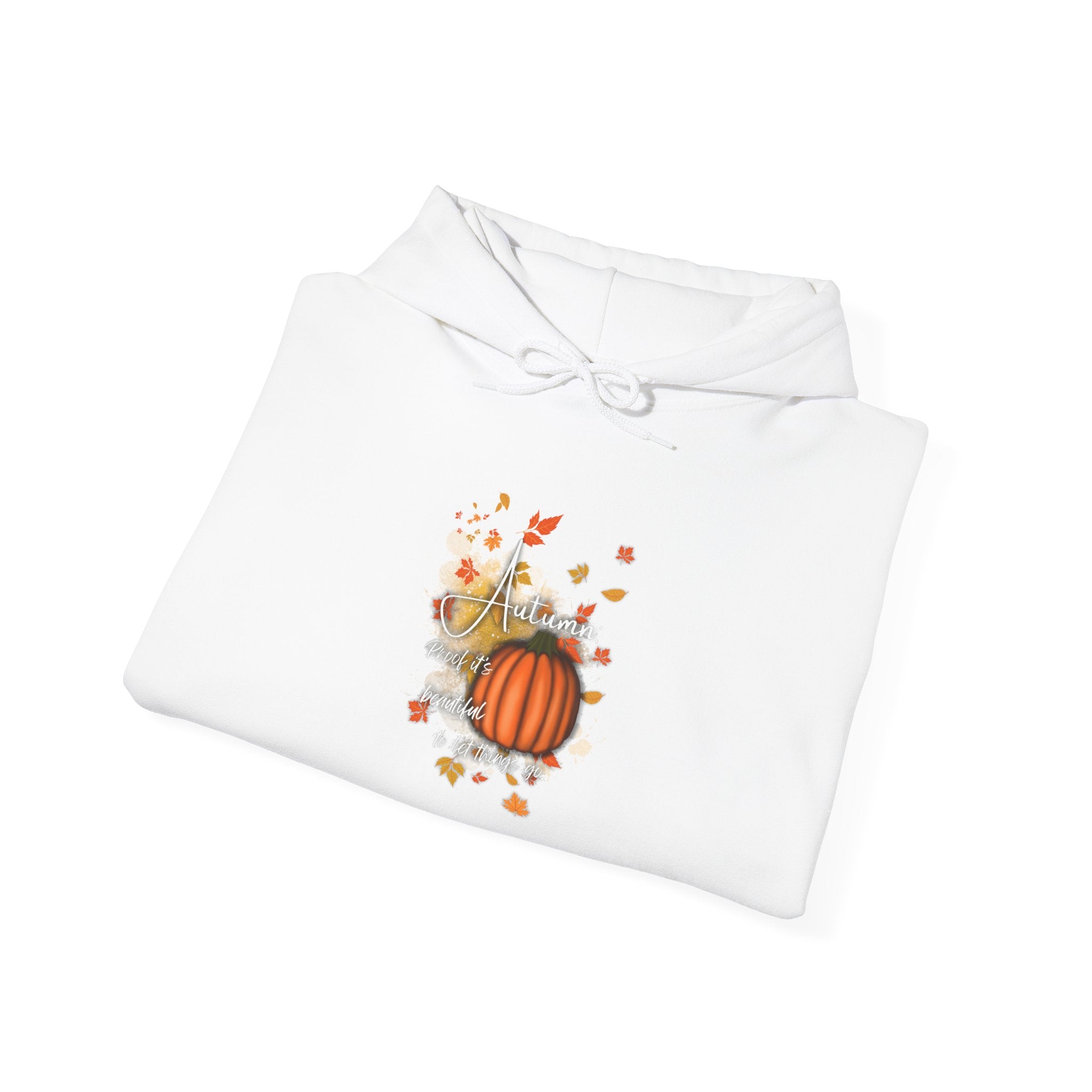 Autumn Pumpkin Sweatshirt - Cozy Fall Hoodie, Unisex Hooded Sweatshirt, Perfect for Halloween, Thanksgiving, Gift for Him and Her