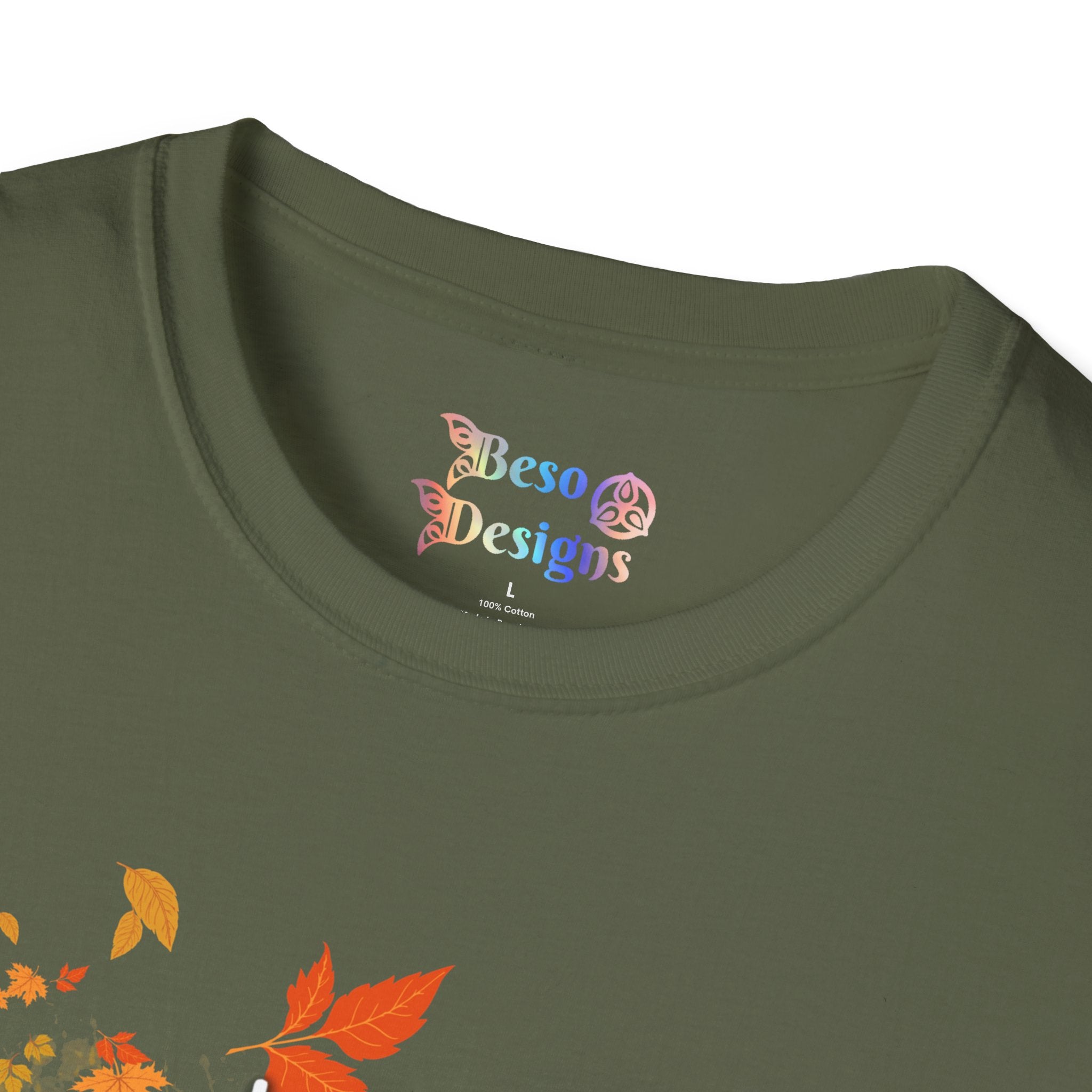 Autumn Vibes Unisex Softstyle T-Shirt, Fall Shirt, Pumpkin Tee, Seasonal Apparel, Comfortable Casual Wear, Perfect for Autumn Celebrations
