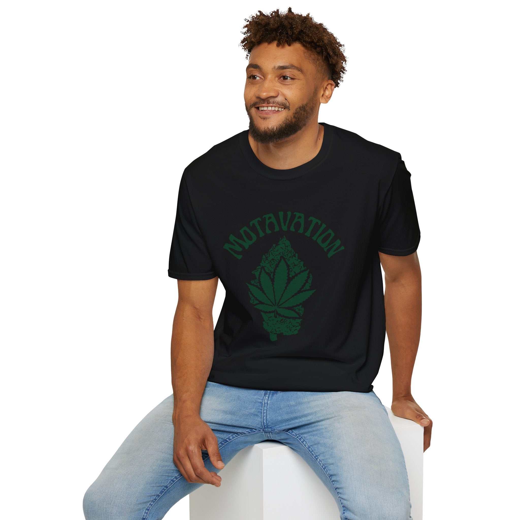 Marijuana Leaf and Bud Unisex T-Shirt - Motavation Design