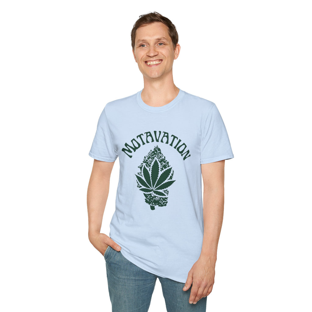 Marijuana Leaf and Bud Unisex T-Shirt - Motavation Design