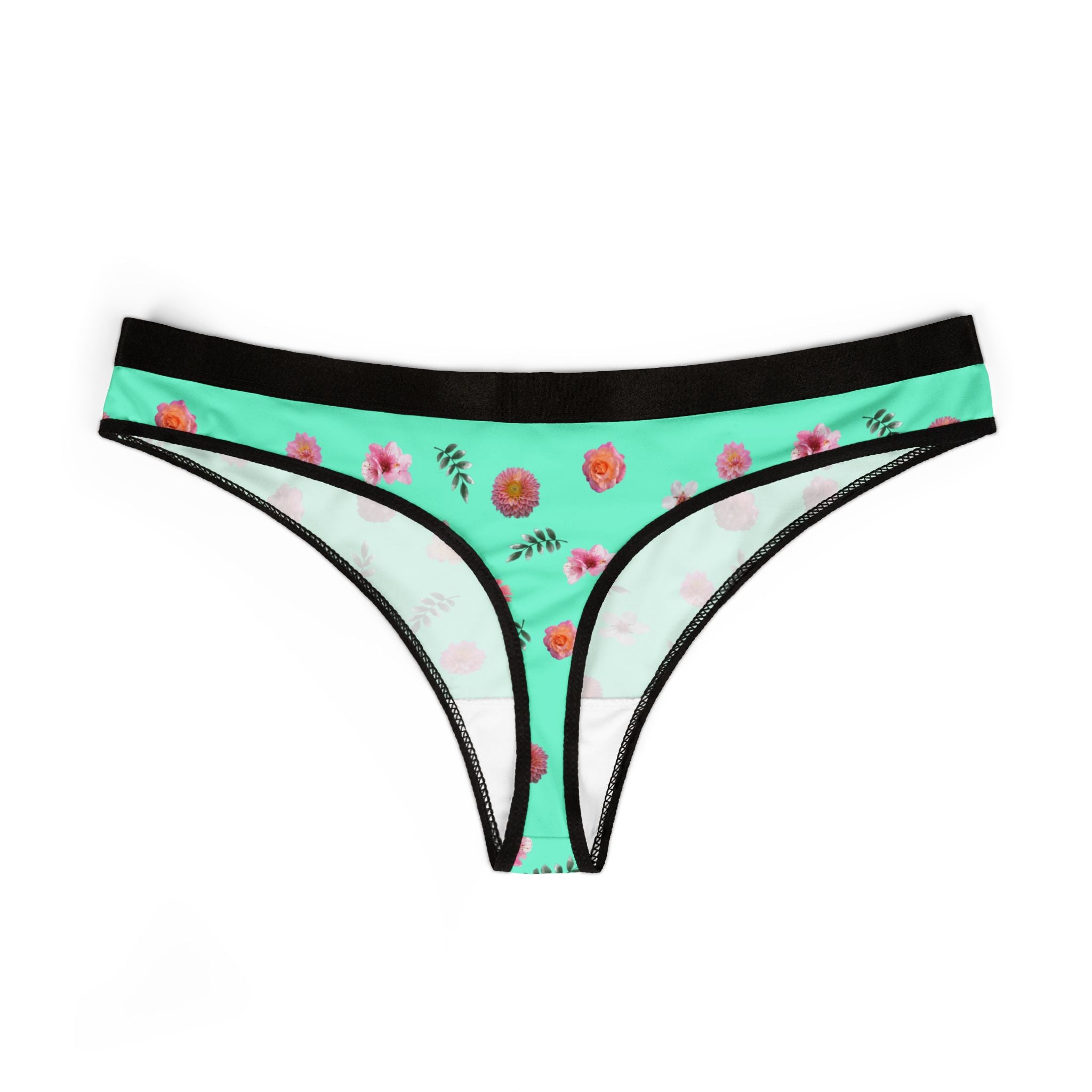 Floral Women's Thongs - Comfortable and Stylish Underwear, Floral Print Lace Undies, Cute Lingerie Gift, Everyday Essentials, Summer [...]