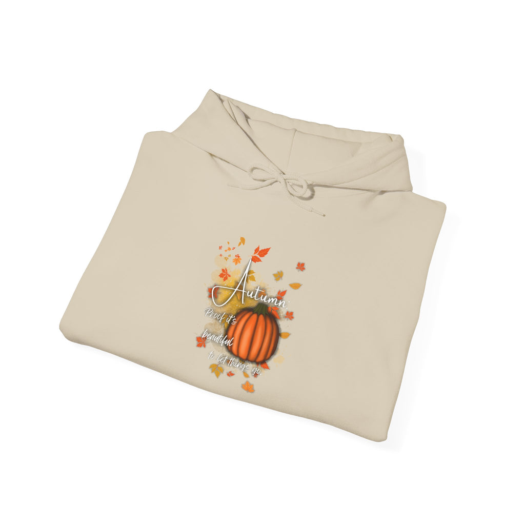 Autumn Pumpkin Sweatshirt - Cozy Fall Hoodie, Unisex Hooded Sweatshirt, Perfect for Halloween, Thanksgiving, Gift for Him and Her