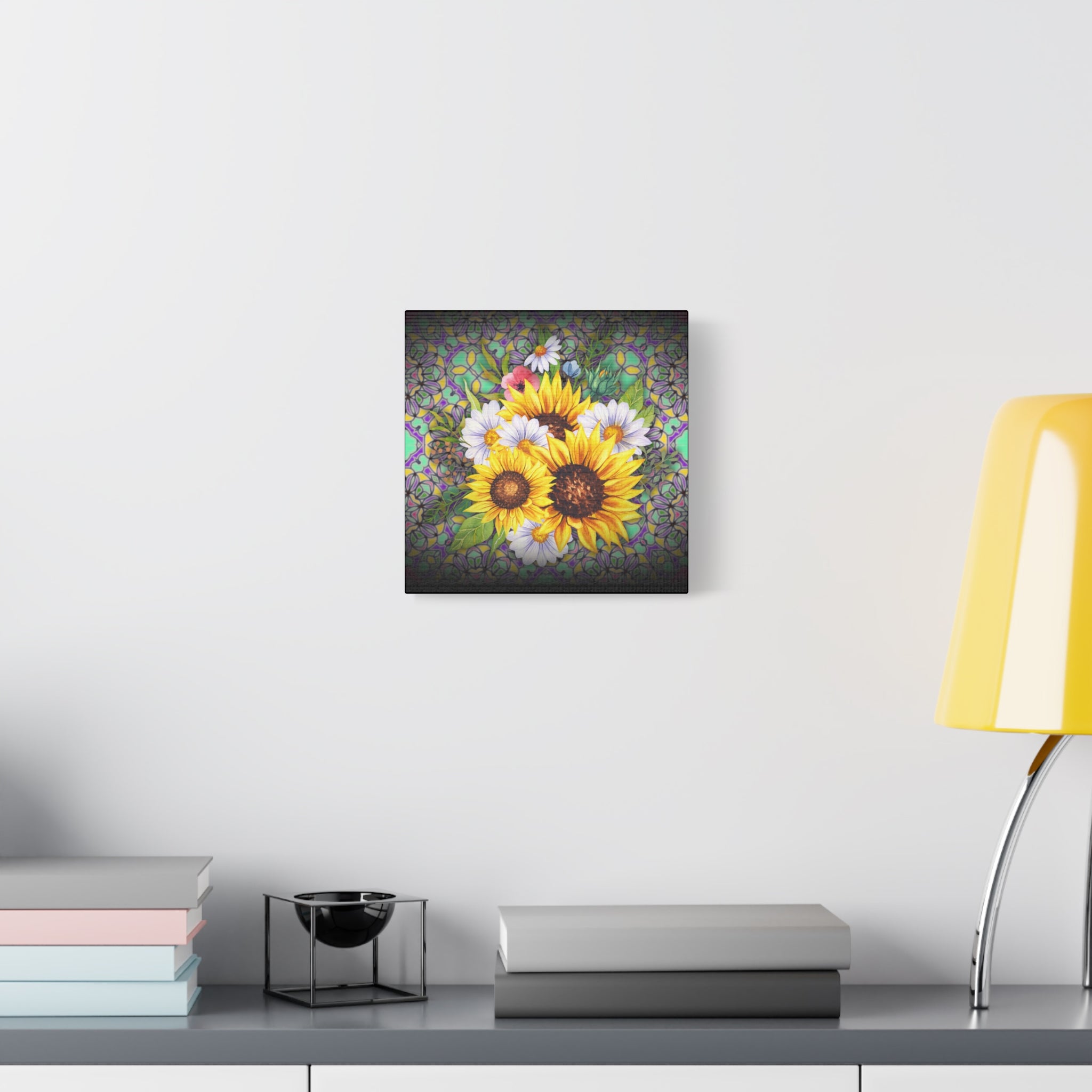 Floral Art Canvas Print, Wall Décor for Home, Gift for Flower Lovers, Botanical Wall Art, Sunflower Canvas