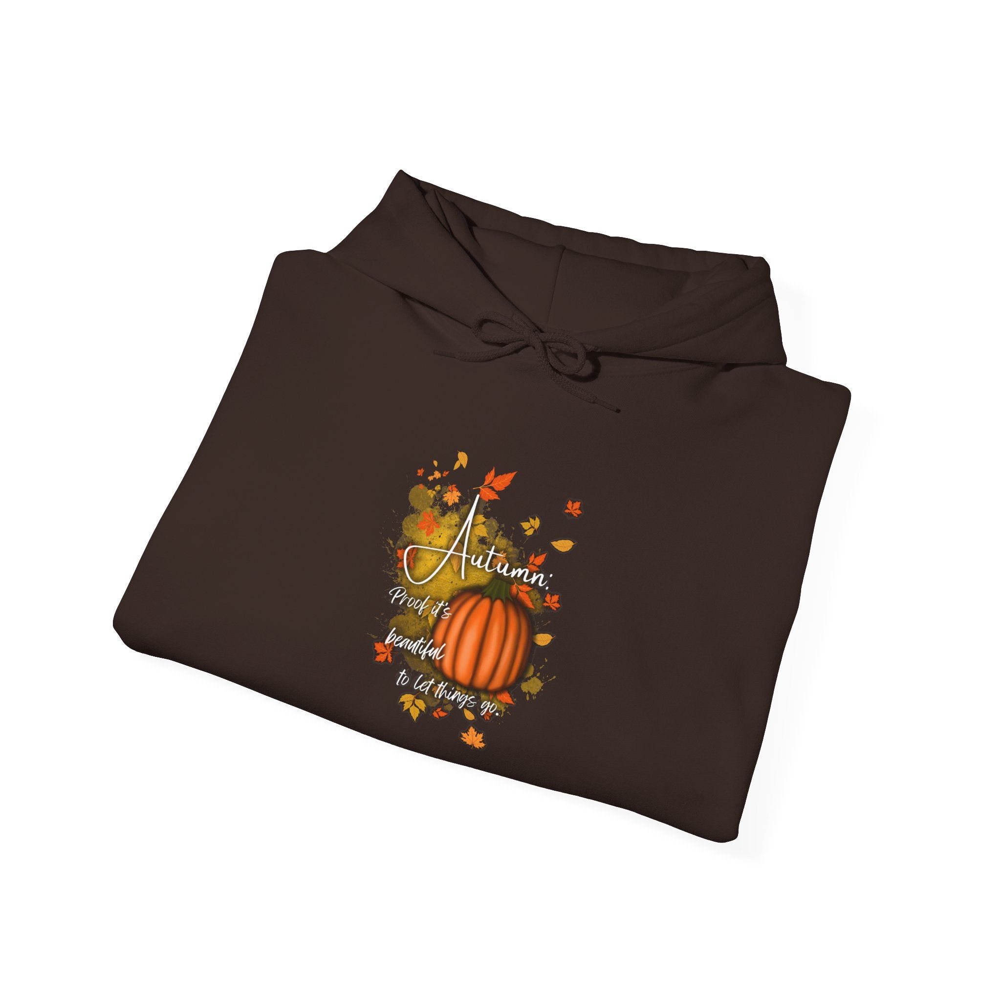 Autumn Pumpkin Sweatshirt - Cozy Fall Hoodie, Unisex Hooded Sweatshirt, Perfect for Halloween, Thanksgiving, Gift for Him and Her