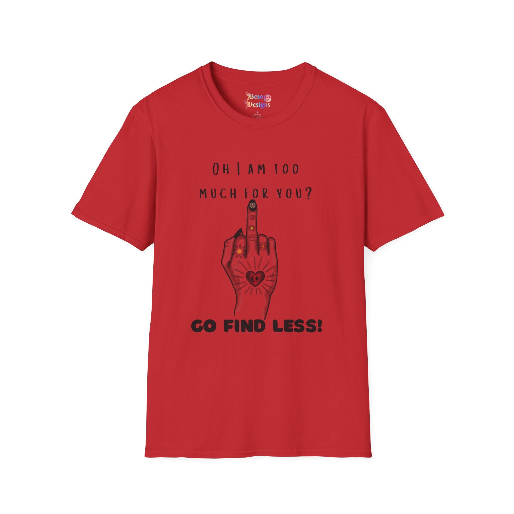 Graphic T-Shirt Middle Finger Tattoo Design
