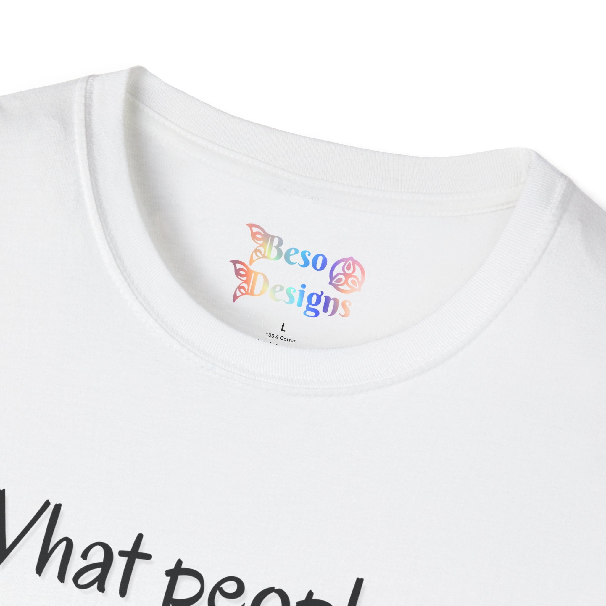 Rainbow Flower Unisex T-Shirt - What People Think of Me is None of My Business