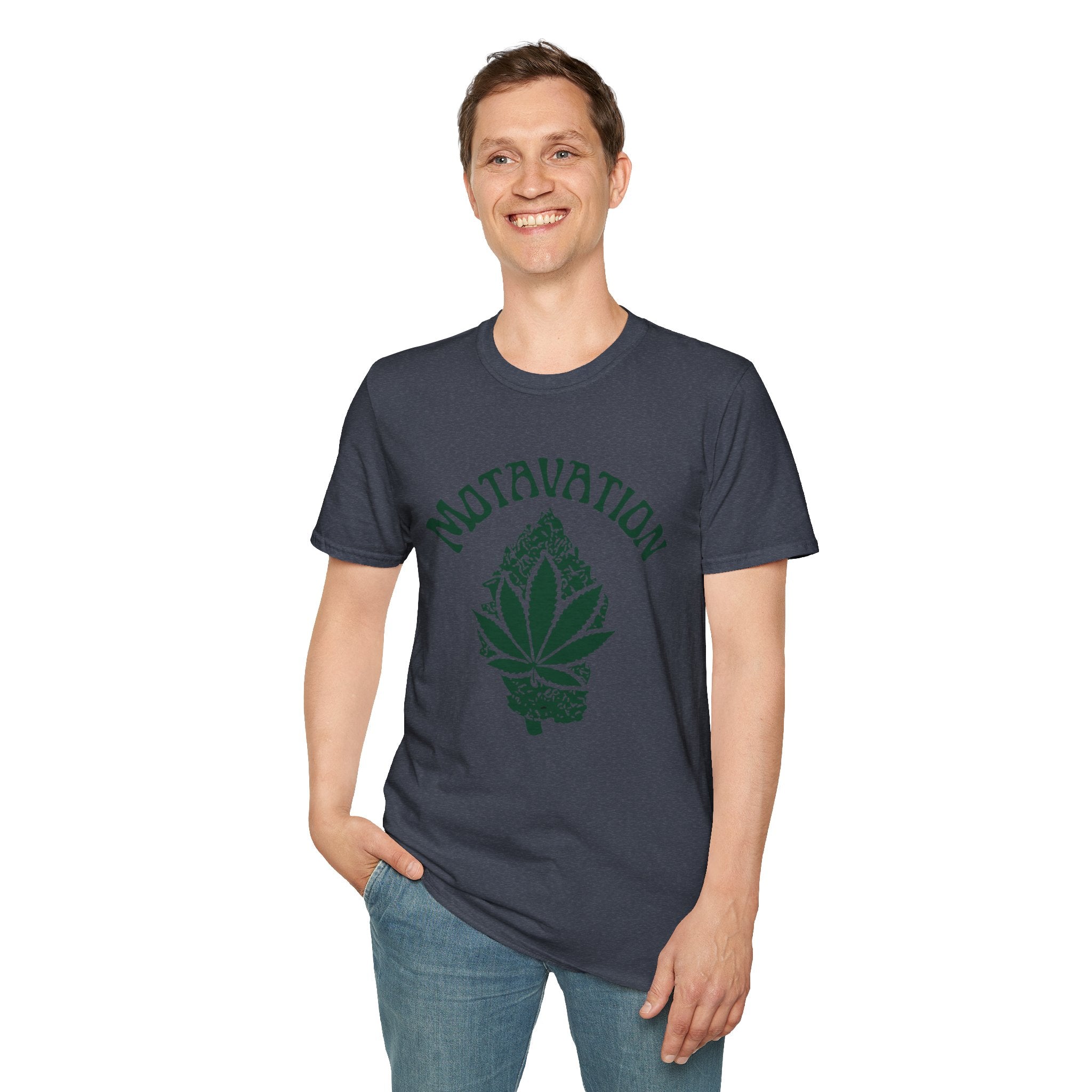 Marijuana Leaf and Bud Unisex T-Shirt - Motavation Design