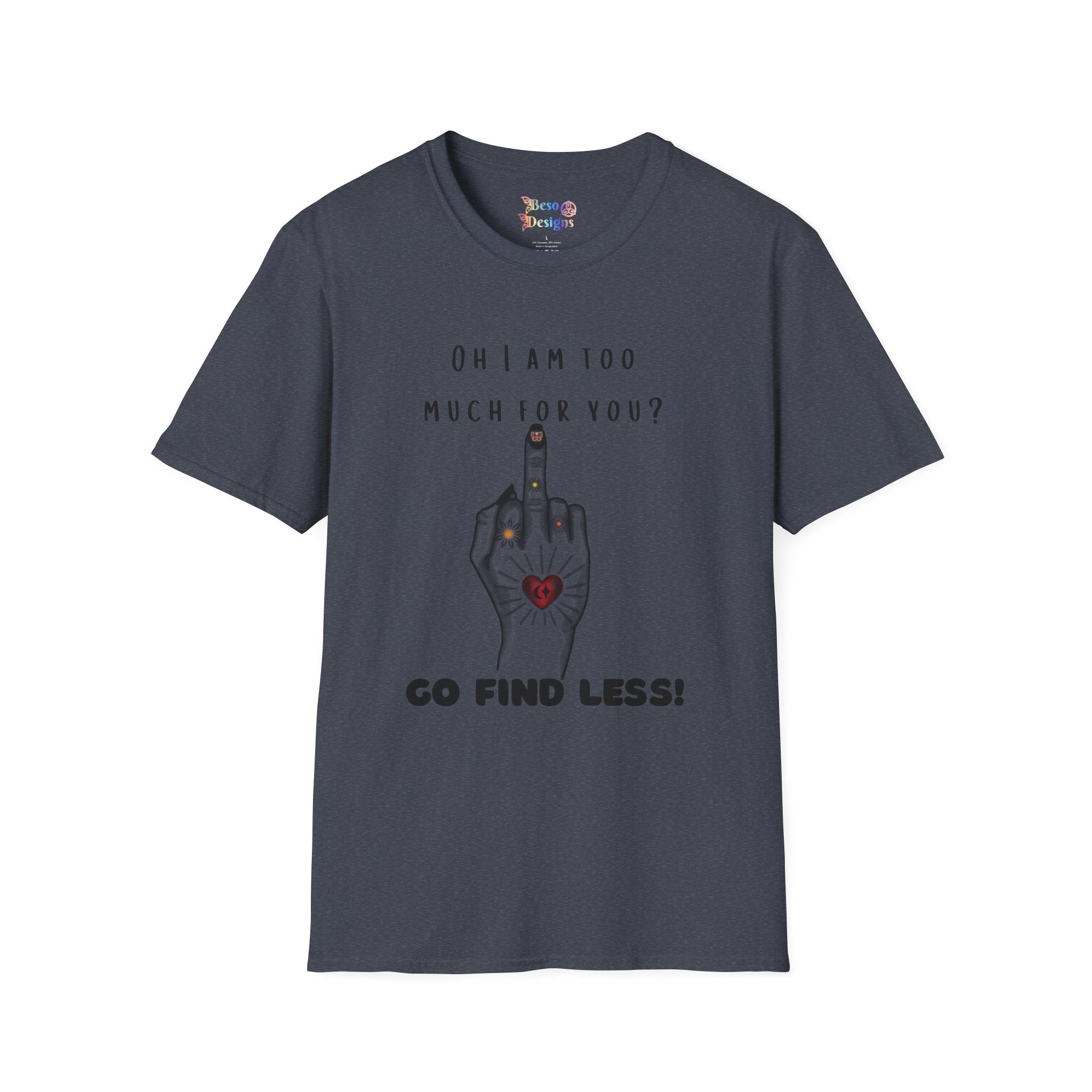 Graphic T-Shirt Middle Finger Tattoo Design