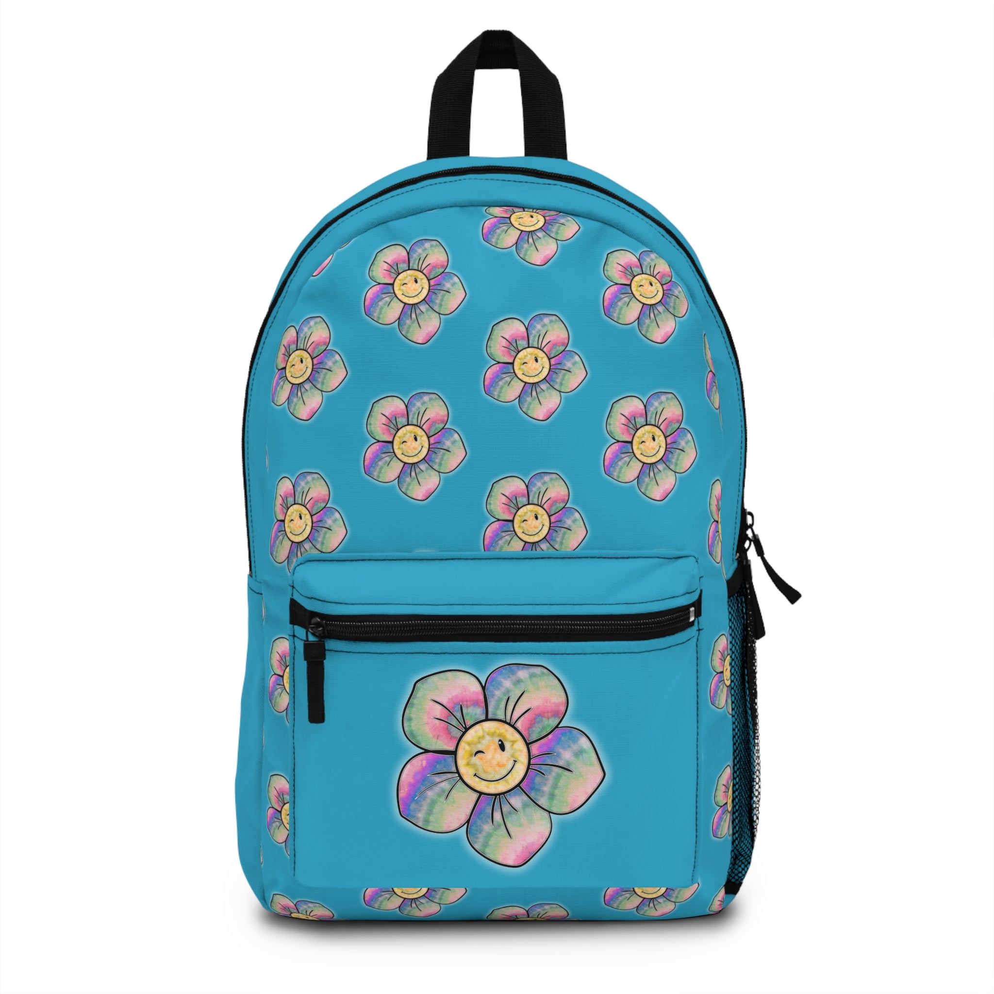 Sunny Floral Backpack, Colorful School Bag, Fun Daypack for Kids, Vibrant Flower Design, Great for Gifts and Everyday Use