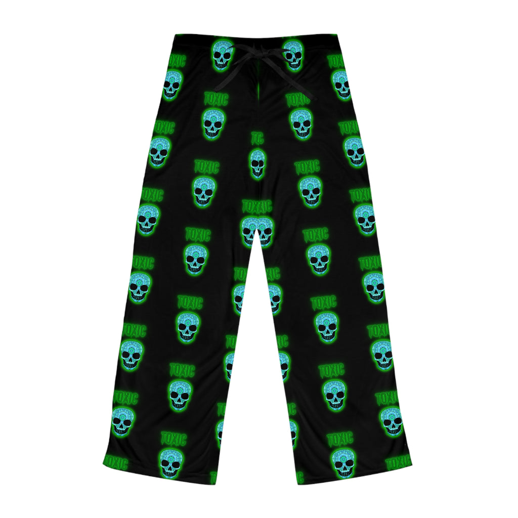 Halloween Skull Women's Pajama Pants, Cute Lounge Wear, Spooky Sleep Pants, Gift for Her, Cozy Nightwear