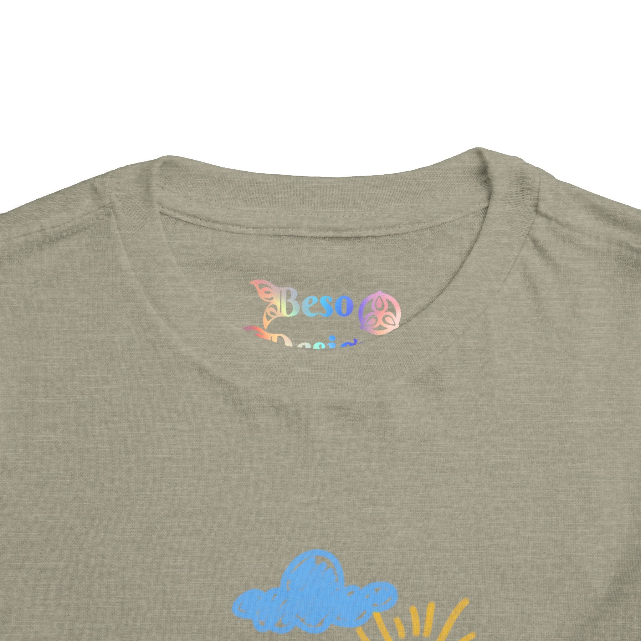 Toddler T-Shirt Cat Outside Crayon Drawing
