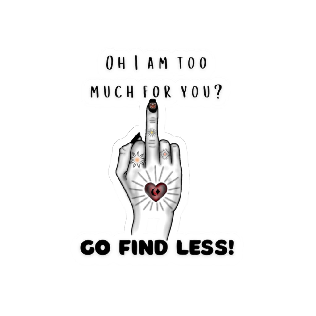 Stickers - Middle Finger Tattooed Hand Kiss-Cut Stickers