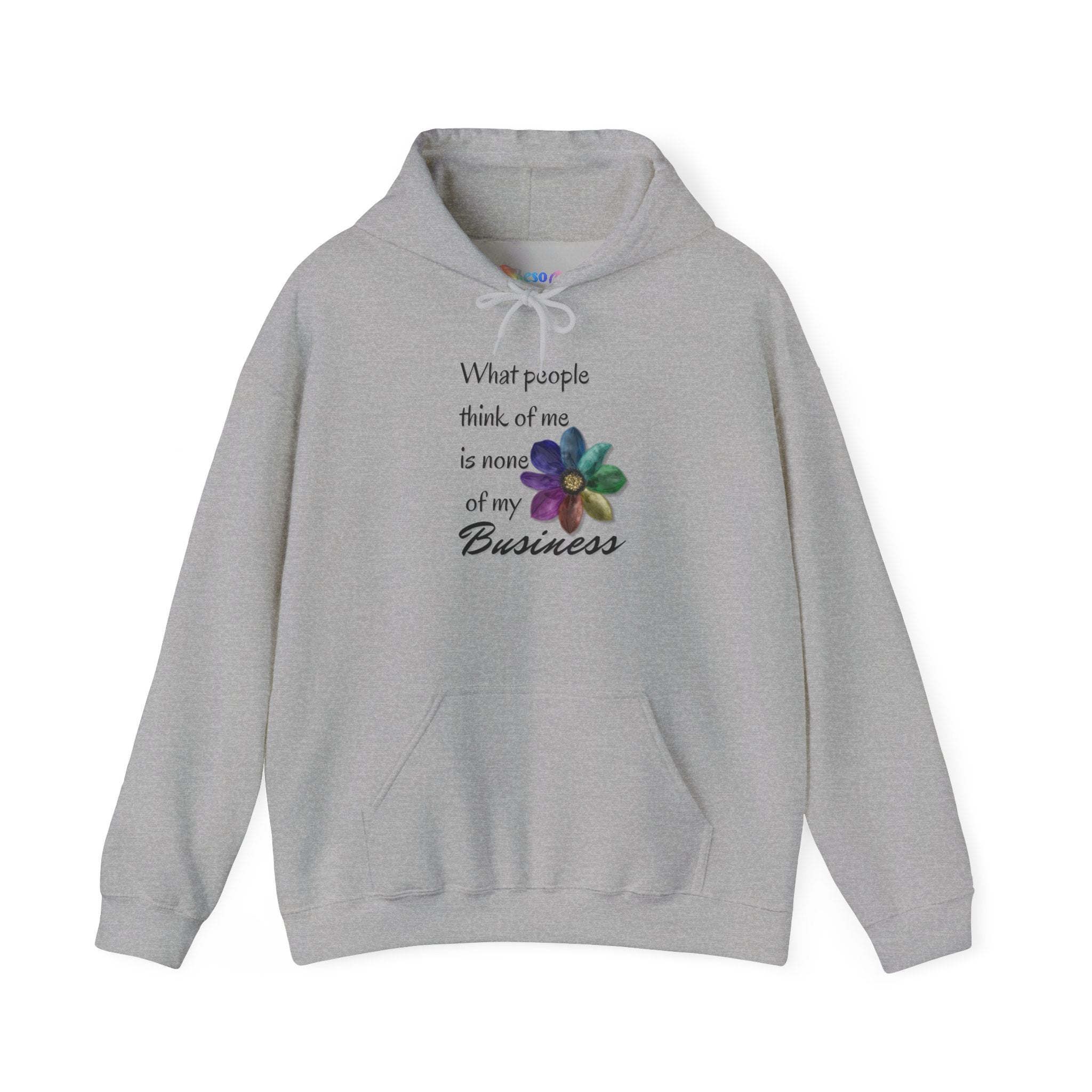 Hooded Sweatshirt - Rainbow Flower Design - Unisex Heavy Blend™
