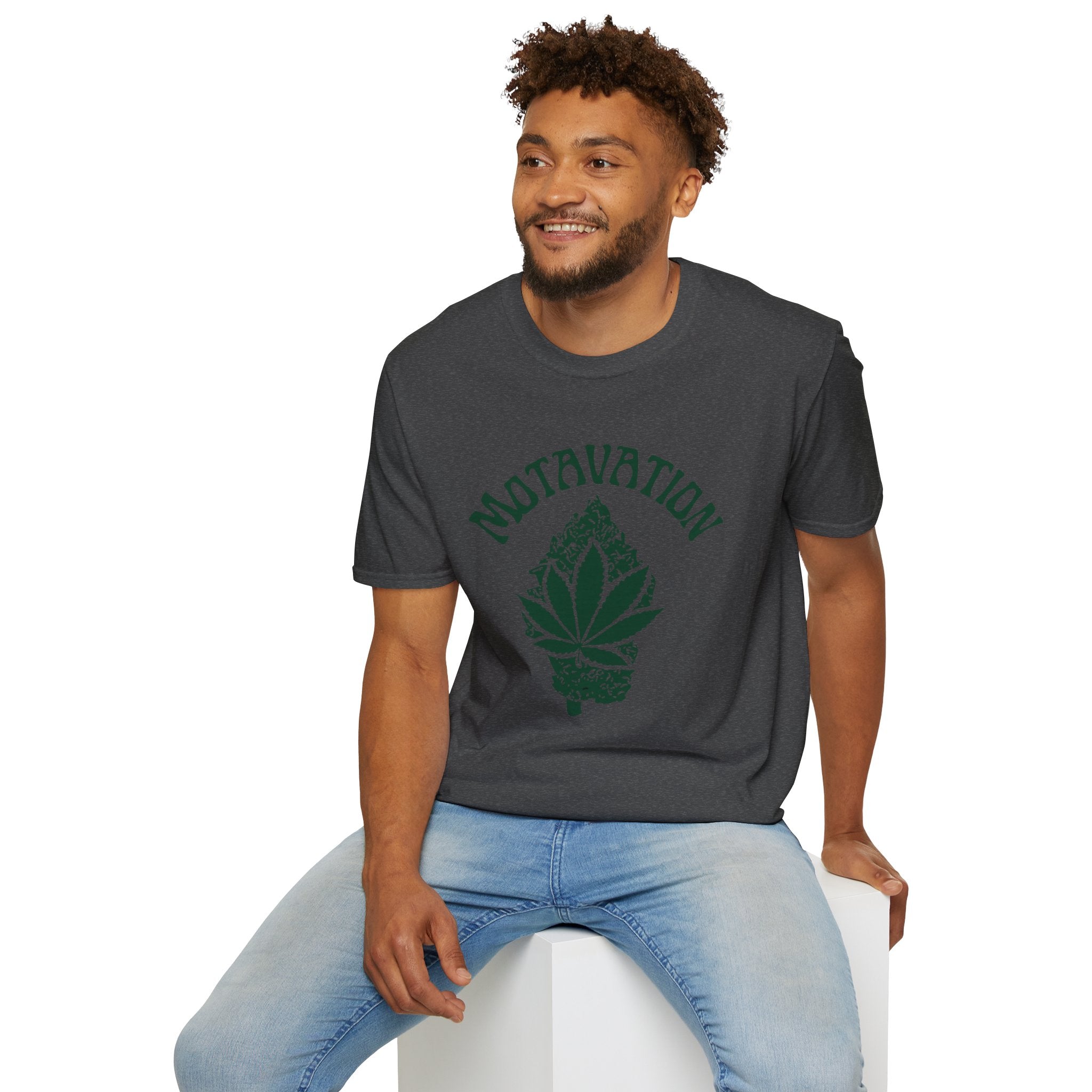 Marijuana Leaf and Bud Unisex T-Shirt - Motavation Design