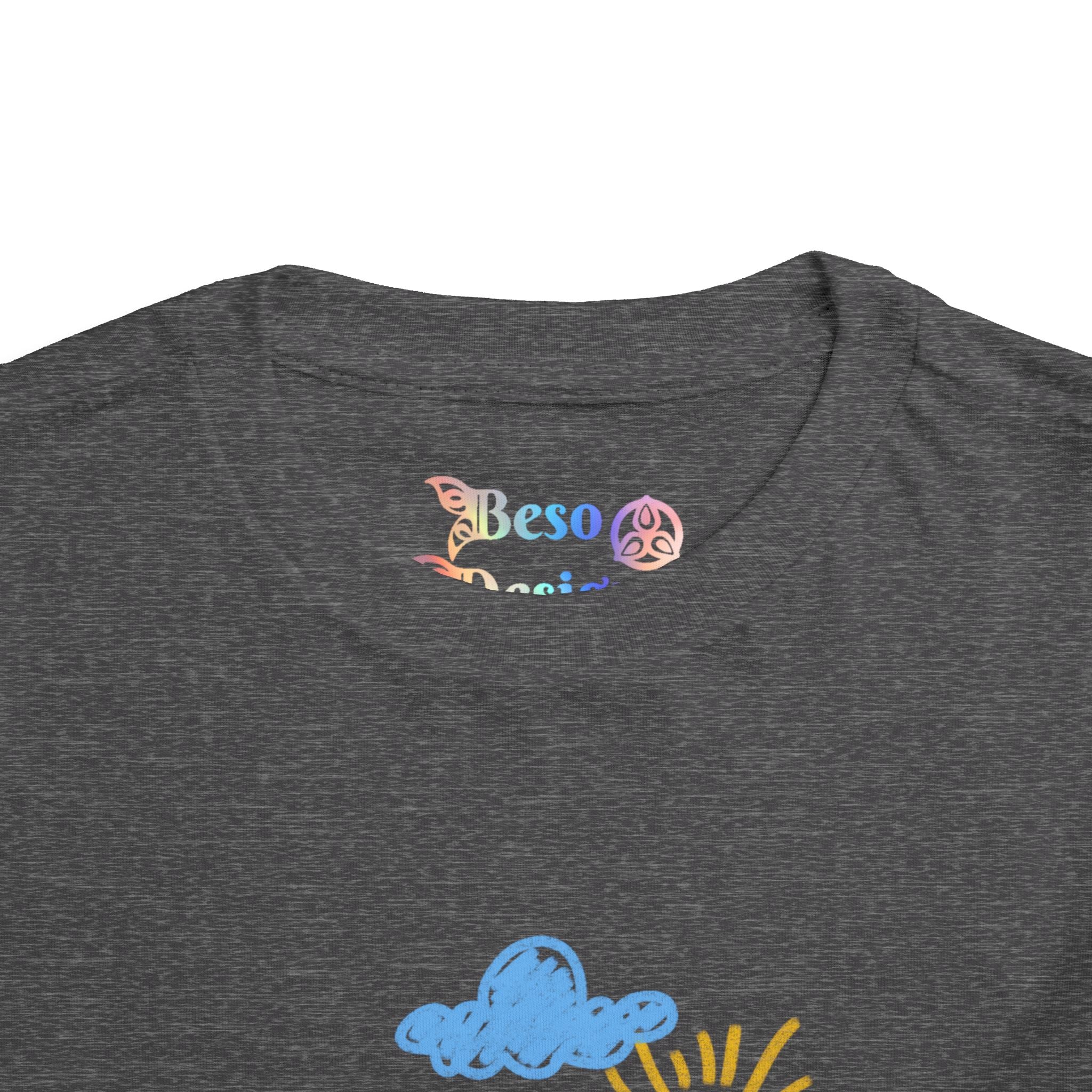 Toddler T-Shirt Cat Outside Crayon Drawing