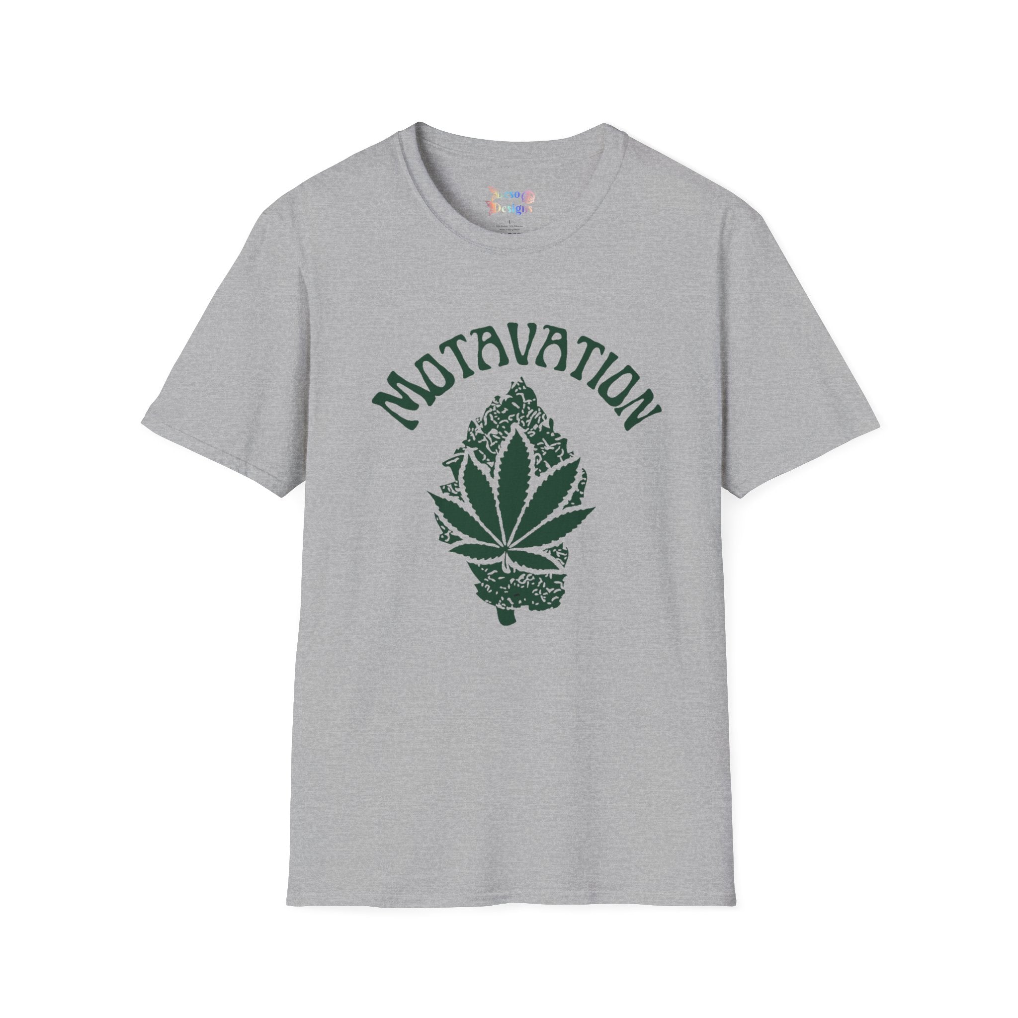 Marijuana Leaf and Bud Unisex T-Shirt - Motavation Design