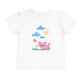 Toddler T-Shirt Cat Outside Crayon Drawing