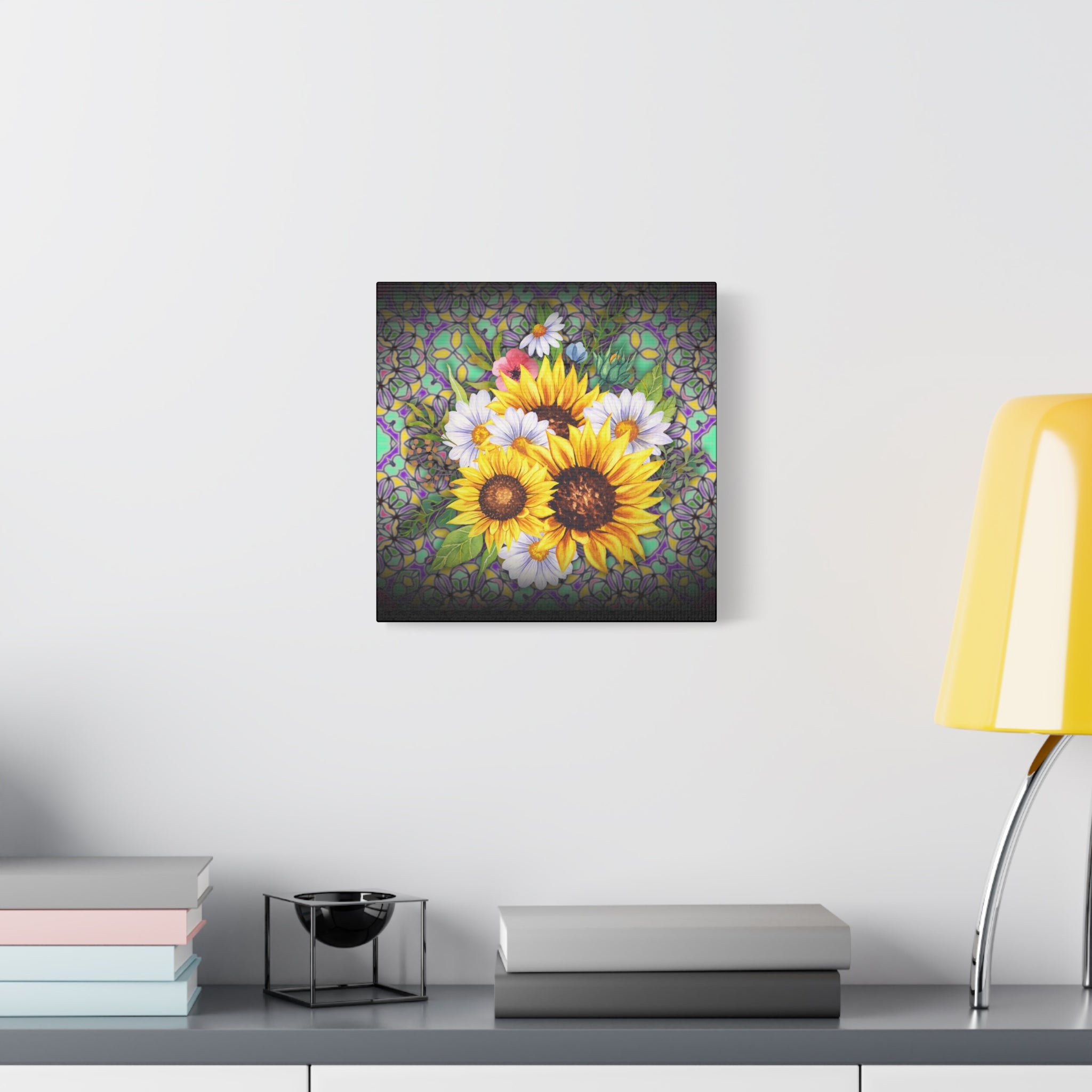 Floral Art Canvas Print, Wall Décor for Home, Gift for Flower Lovers, Botanical Wall Art, Sunflower Canvas