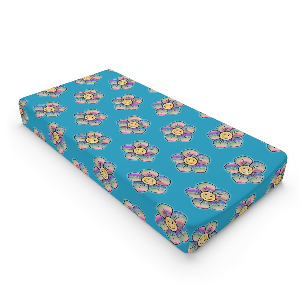 Floral Baby Changing Pad Cover, Cute Floral Design, Nursery Decor, Baby Shower Gift, Infant Changing Station, Soft & Stylish