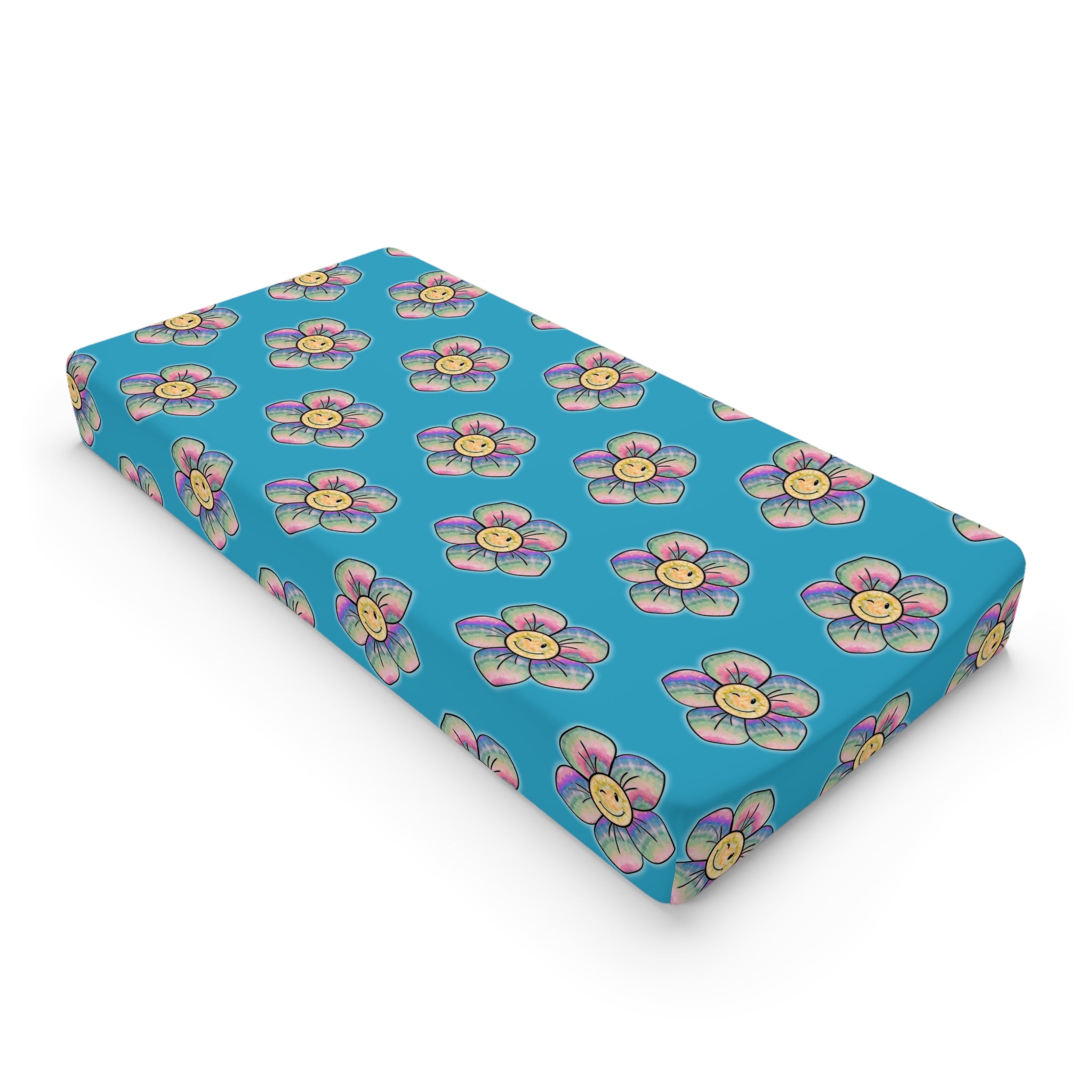 Floral Baby Changing Pad Cover, Cute Floral Design, Nursery Decor, Baby Shower Gift, Infant Changing Station, Soft & Stylish