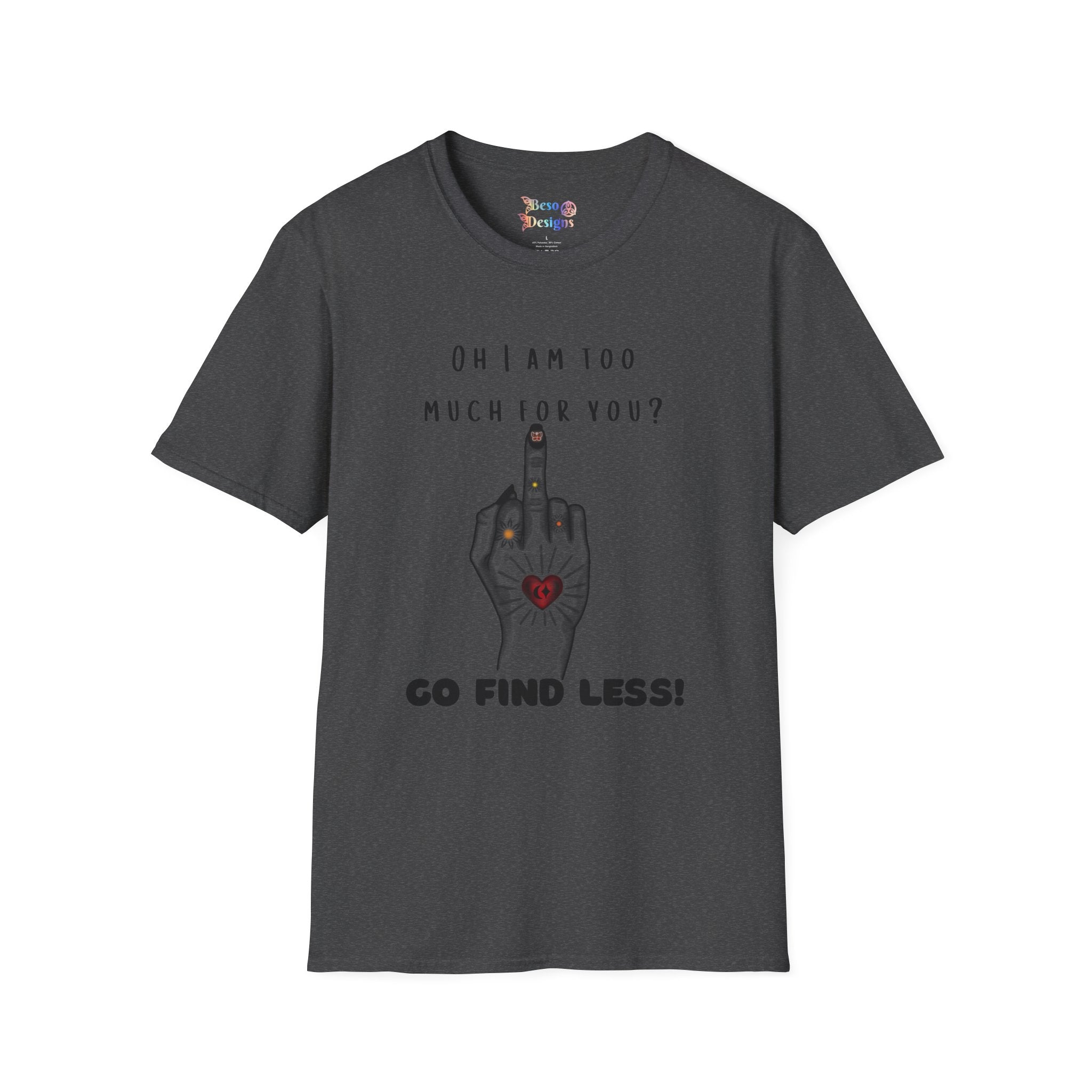 Graphic T-Shirt Middle Finger Tattoo Design