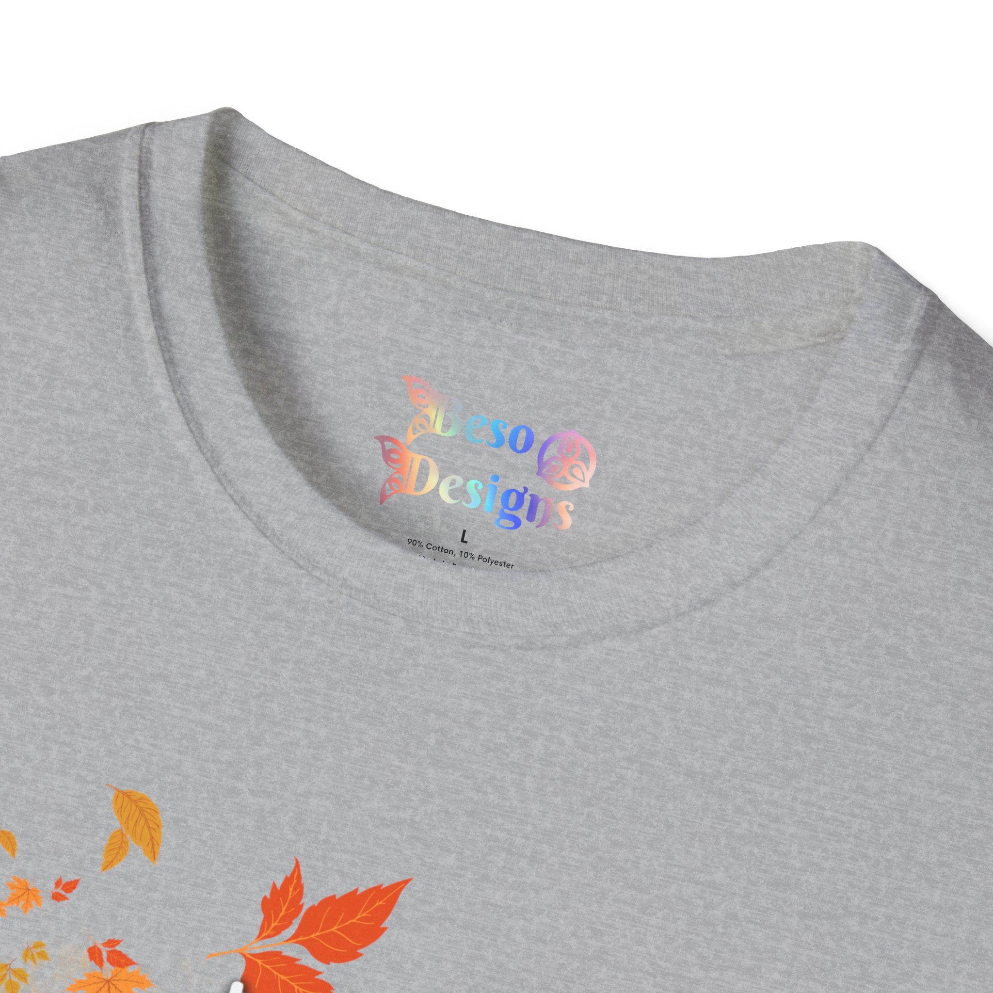 Autumn Vibes Unisex Softstyle T-Shirt, Fall Shirt, Pumpkin Tee, Seasonal Apparel, Comfortable Casual Wear, Perfect for Autumn Celebrations