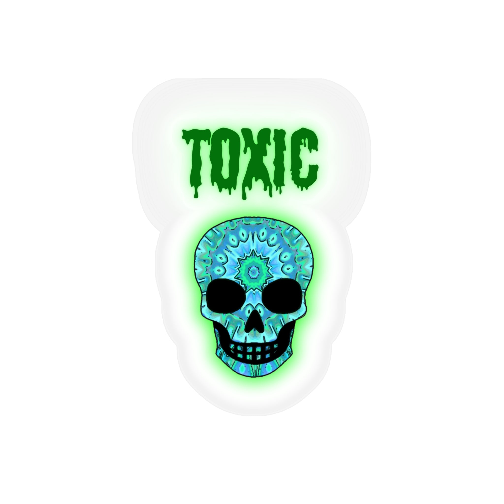 Stickers Toxic Skull Die-Cut